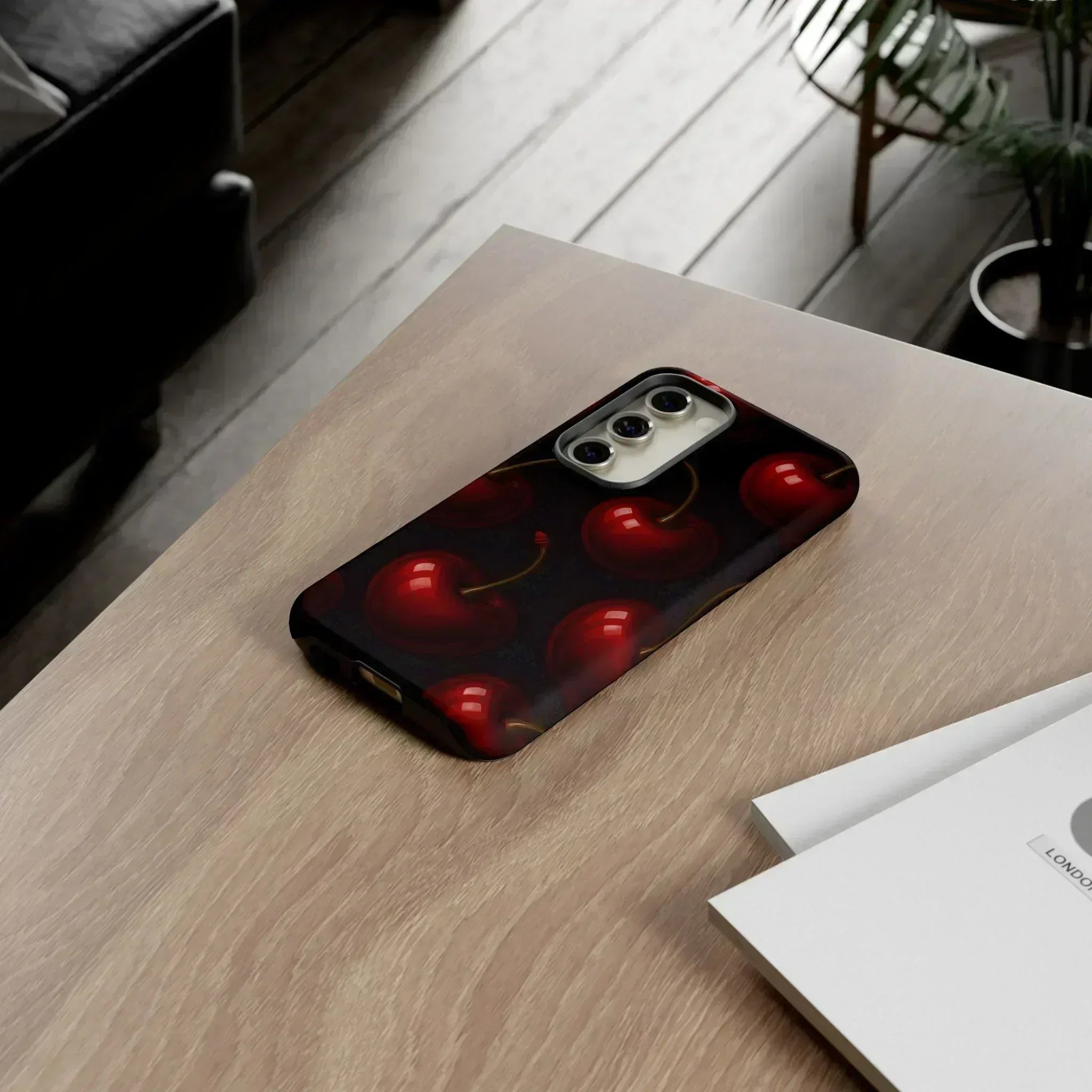 Cherry Phone Case for iPhone X-16 and Galaxy S20-S25 - KARARMDESIGN