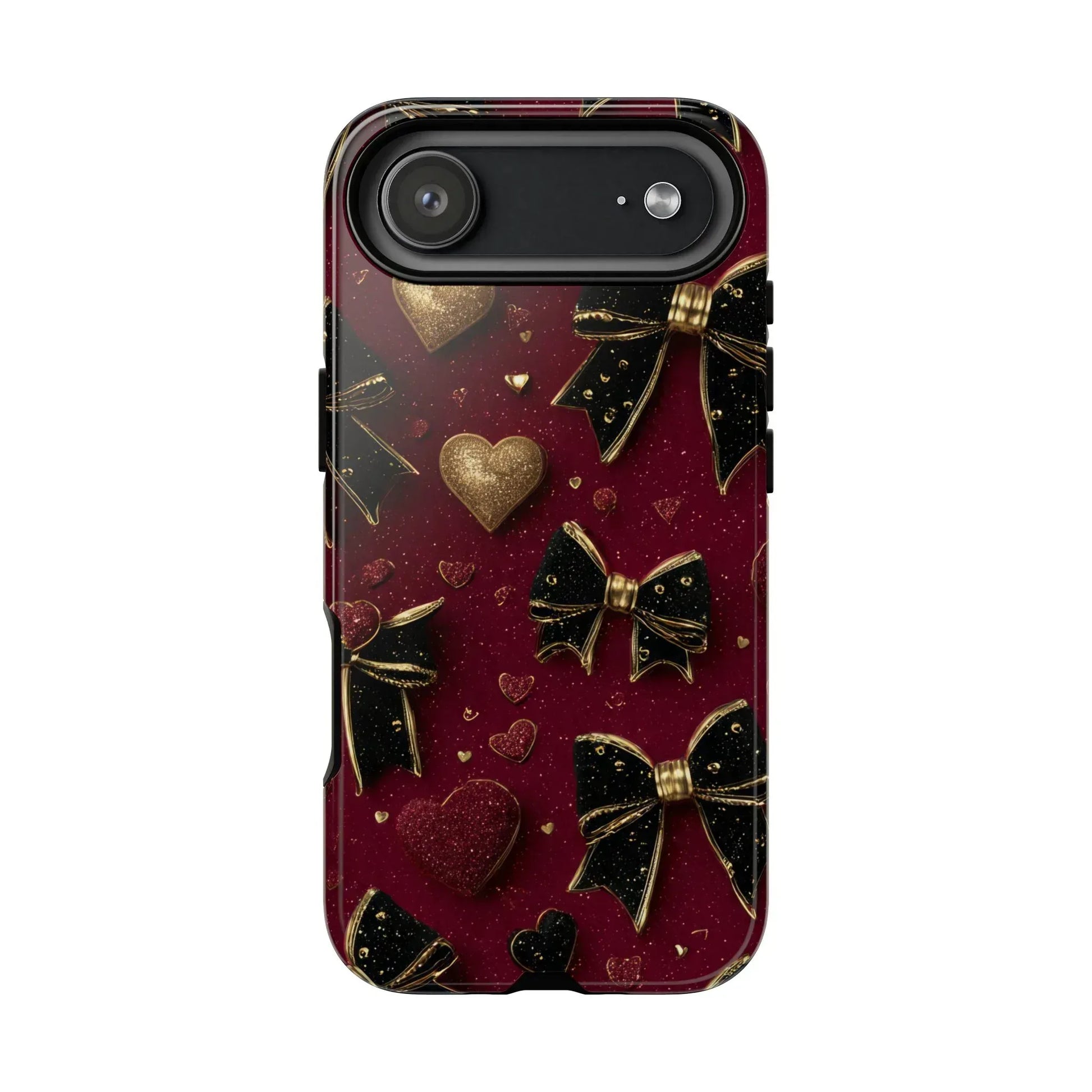 Velvet Valentine Charm Phone Case for iPhone 11-17 and Galaxy S10-S25 - KARARMDESIGN