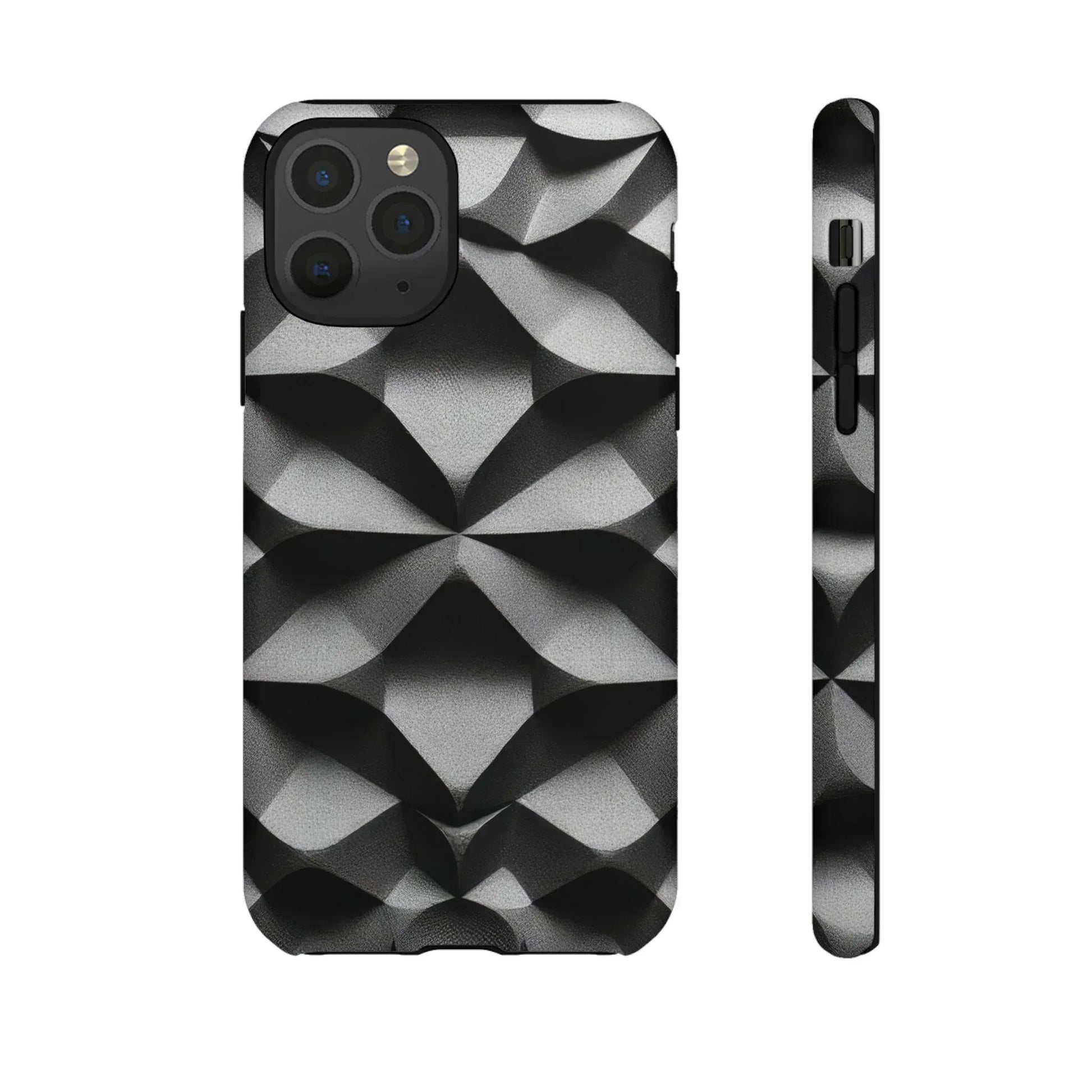 3D Geometric Phone Case for iPhone 8–17 - KARARMDESIGN