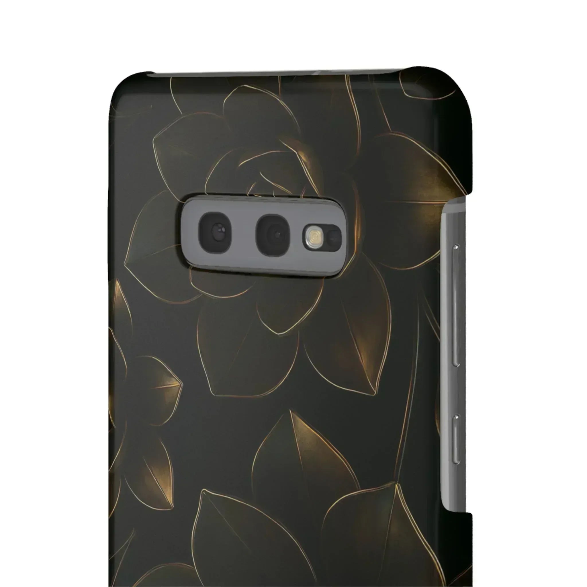 Metal Flower Phone Case for iPhone 8-16 and Galaxy S20-S24 - KARARMDESIGN