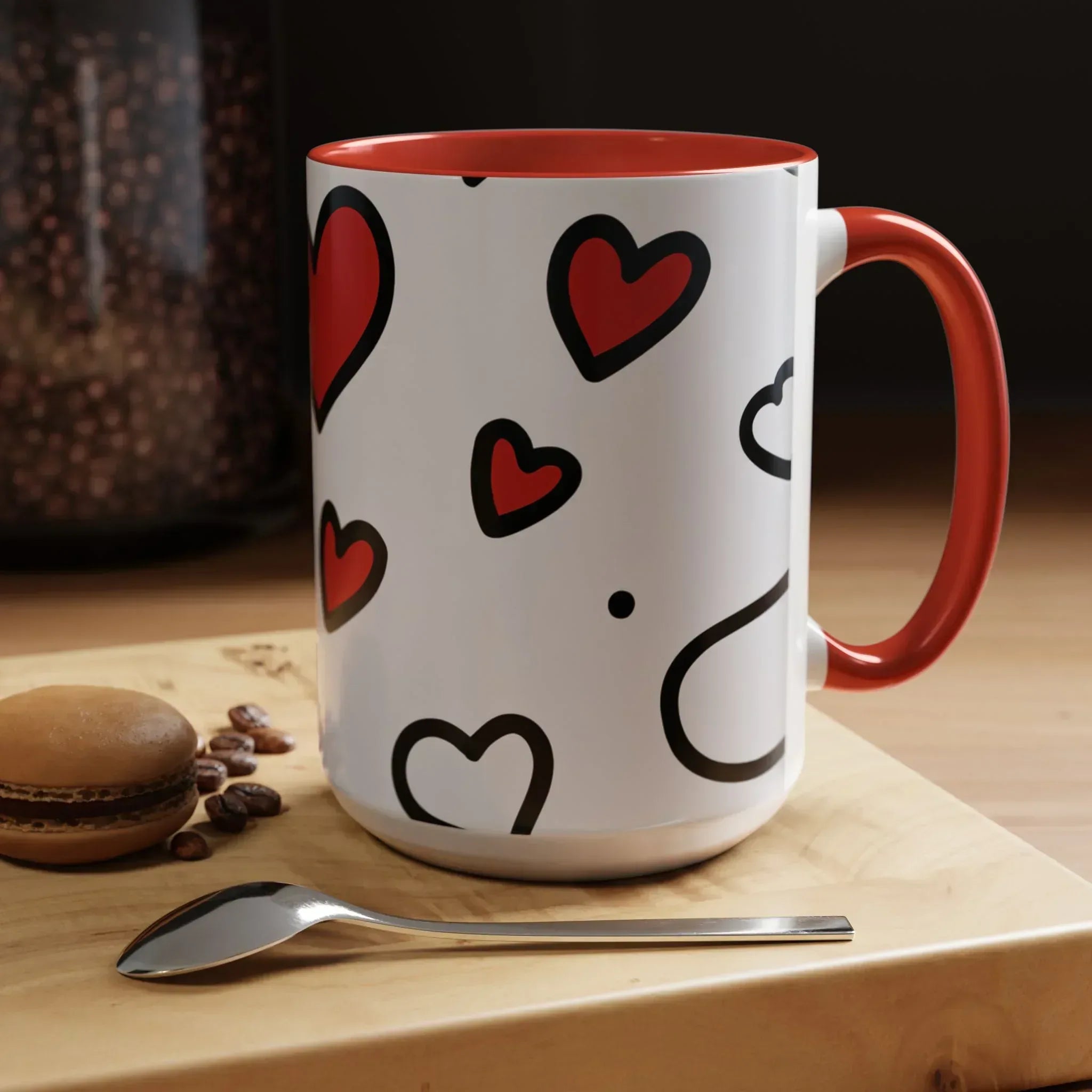 Love Overflow Mug – Accent Coffee Mug (11, 15oz) - KARARMDESIGN