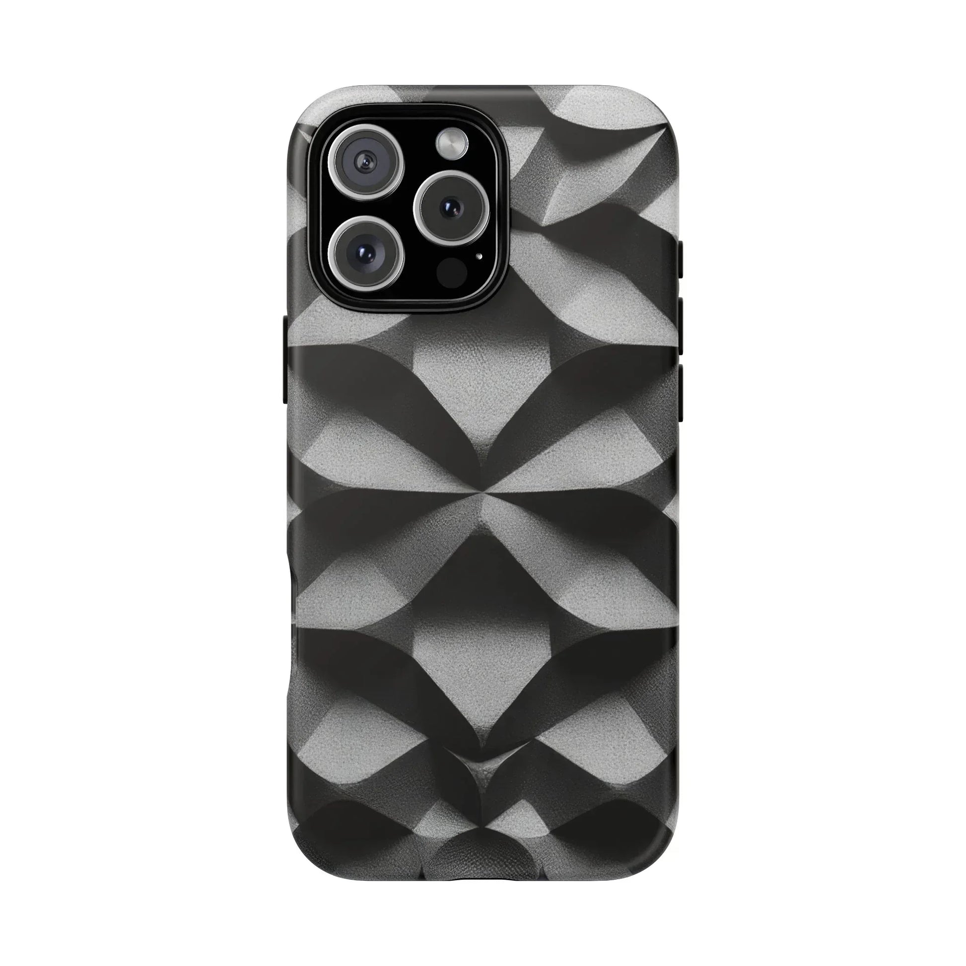 3D Geometric Phone Case for iPhone 8–17 - KARARMDESIGN