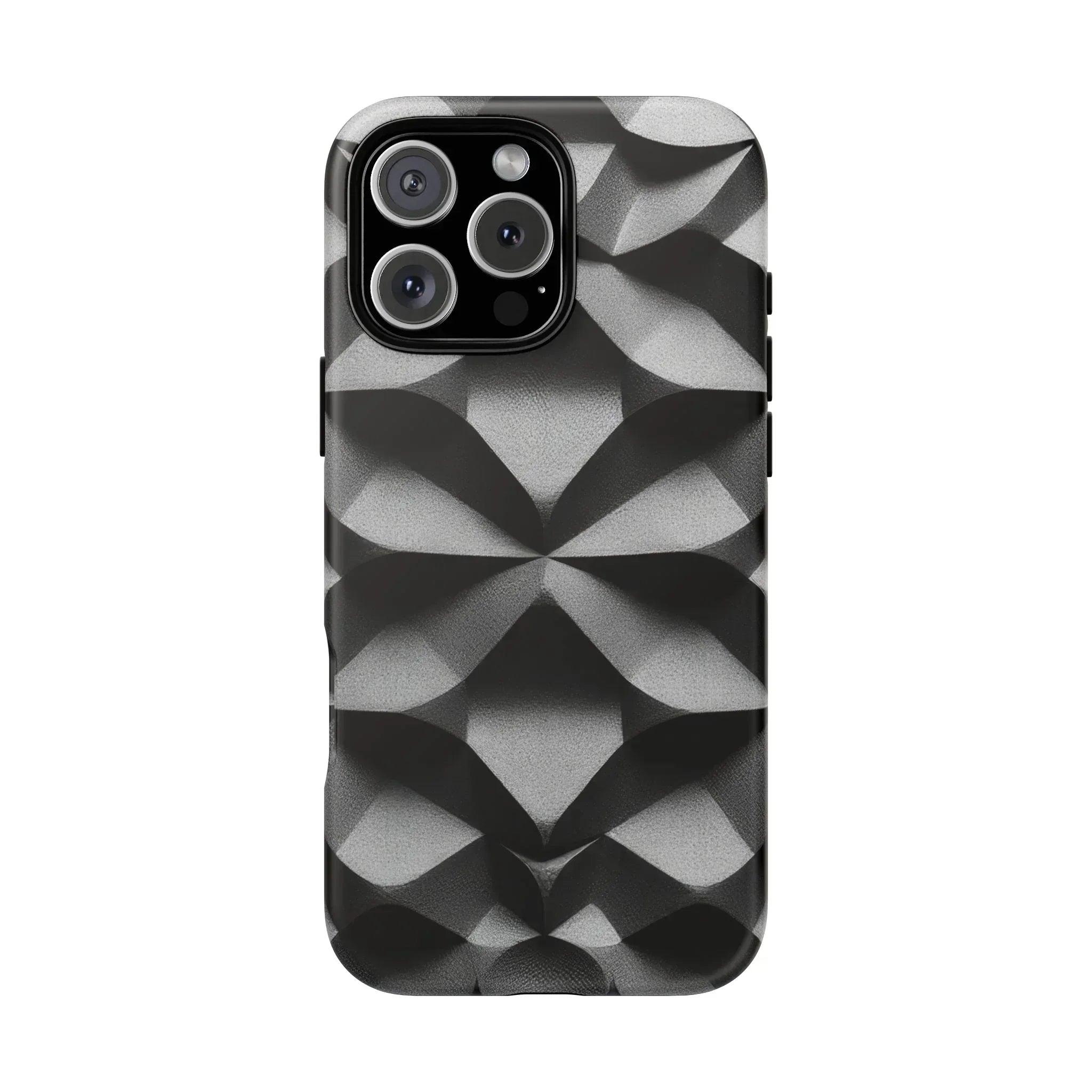 3D Geometric Phone Case for iPhone 8–17 - KARARMDESIGN
