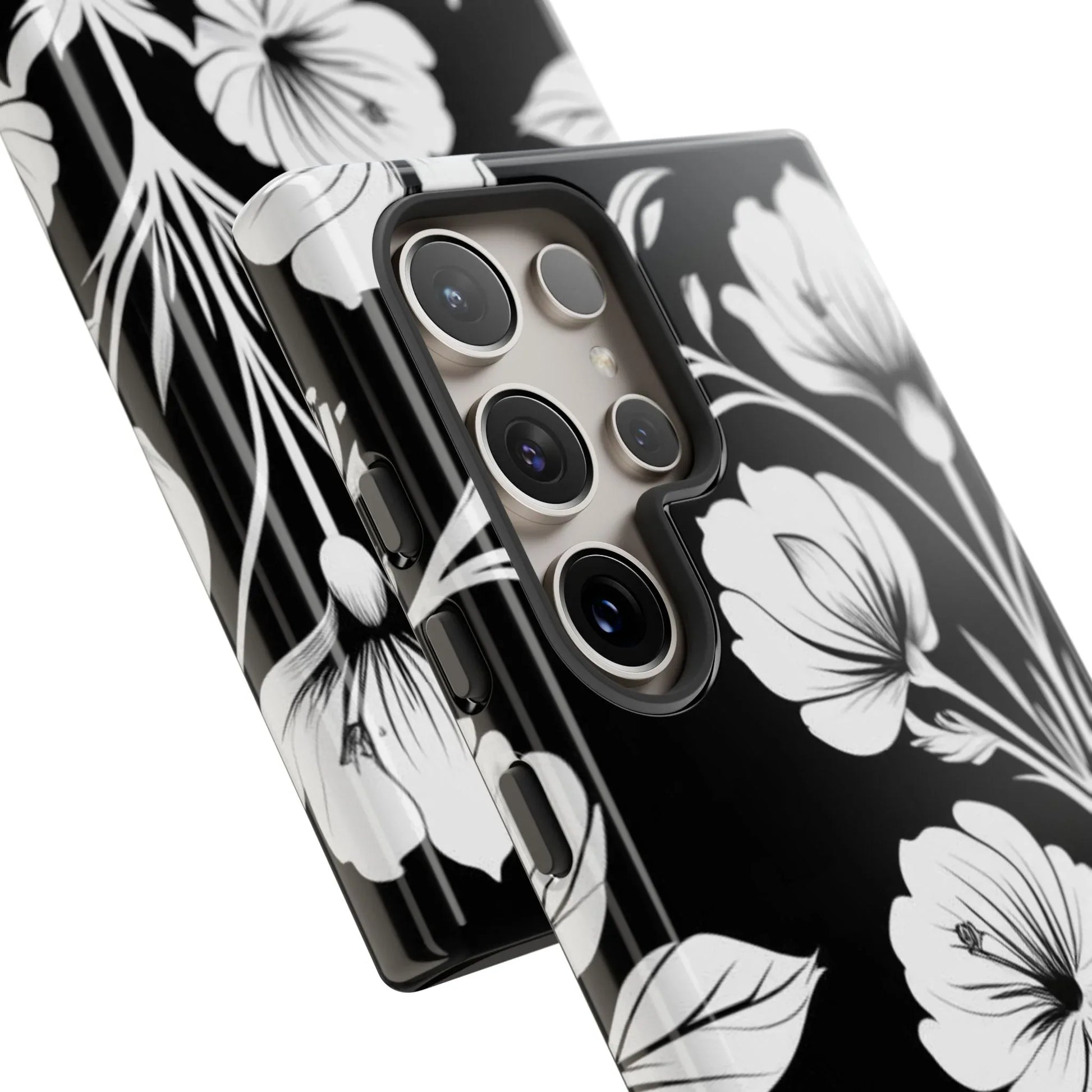 Elegant Floral Phone Case for Galaxy S20-S25 - KARARMDESIGN