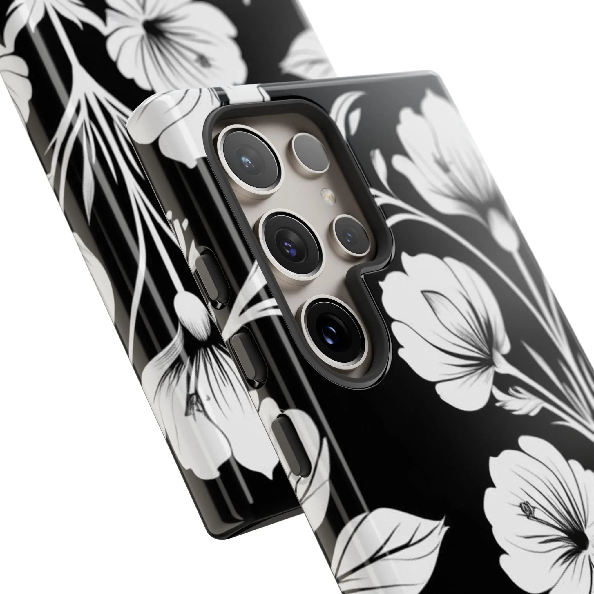 Elegant Floral Phone Case for Galaxy S20-S25 - KARARMDESIGN