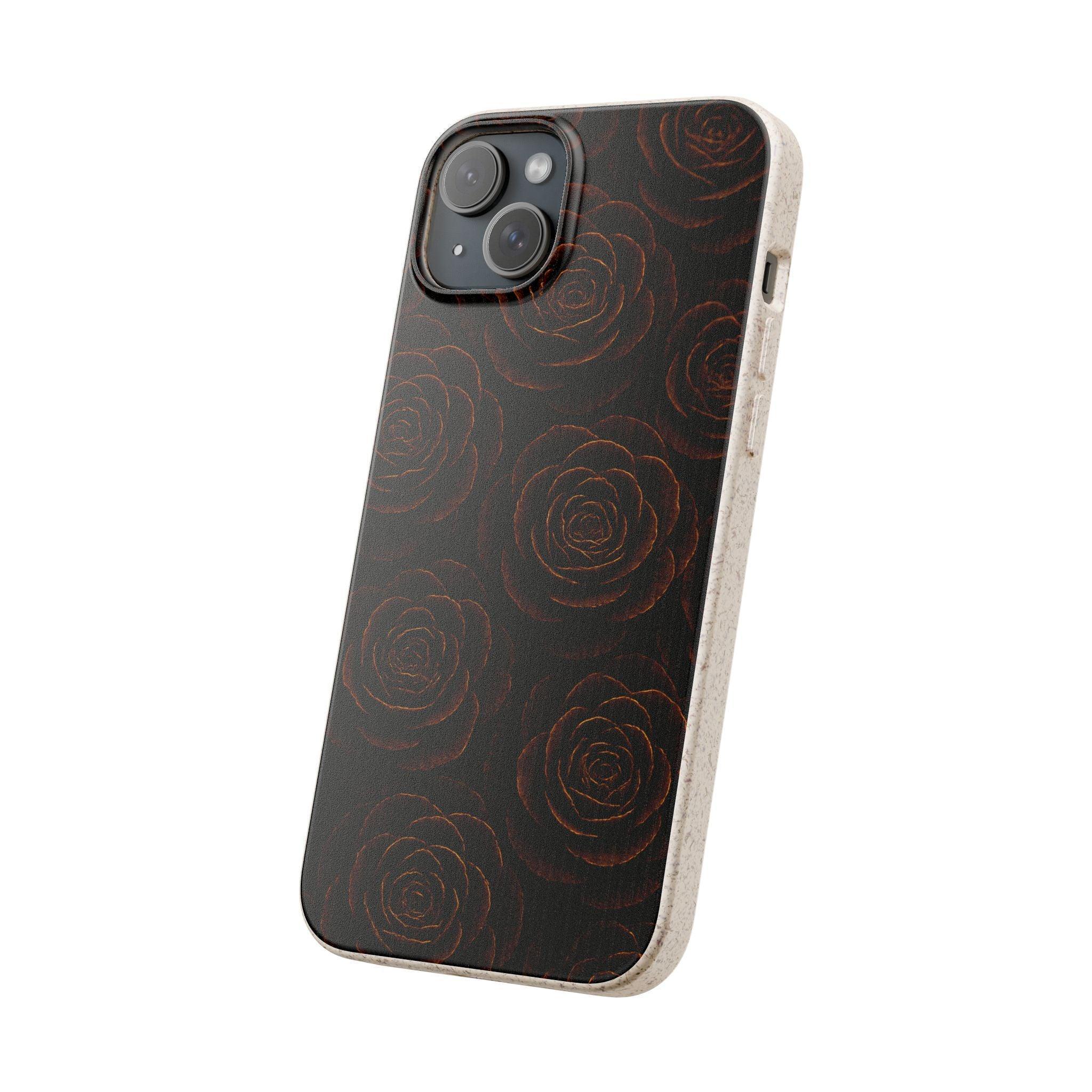Wooden Roses Phone Case for iPhone 11-16 and Samsung Galaxy S20-S22 - KARARMDESIGN
