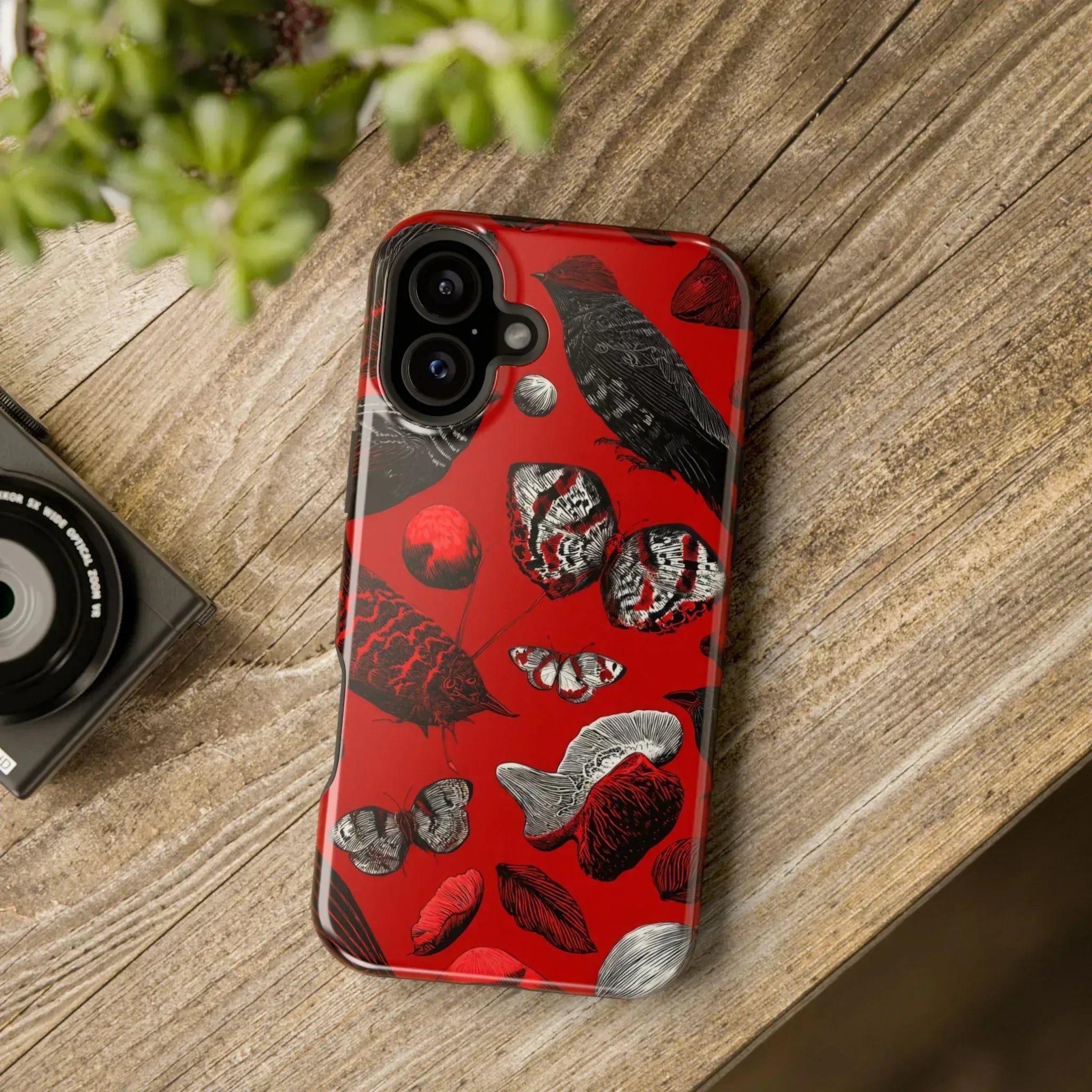 Crimson Wilderness Phone Case for iPhone 11-17 - KARARMDESIGN