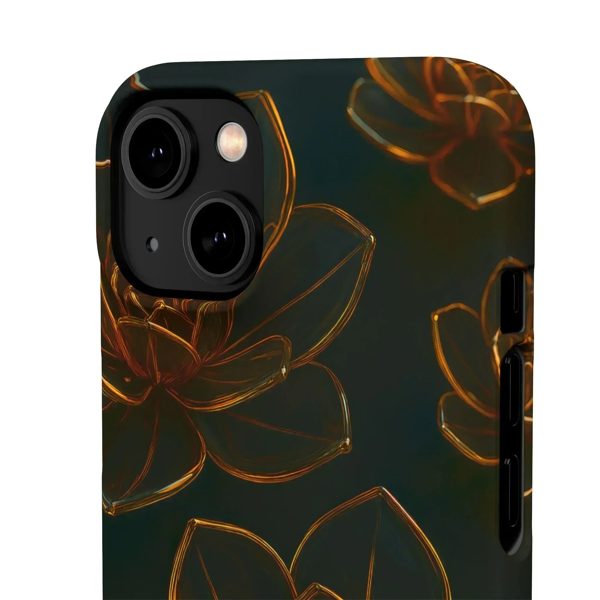 Glass Flower Phone Case for iPhone 8-16 and Galaxy S20-S24 - KARARMDESIGN