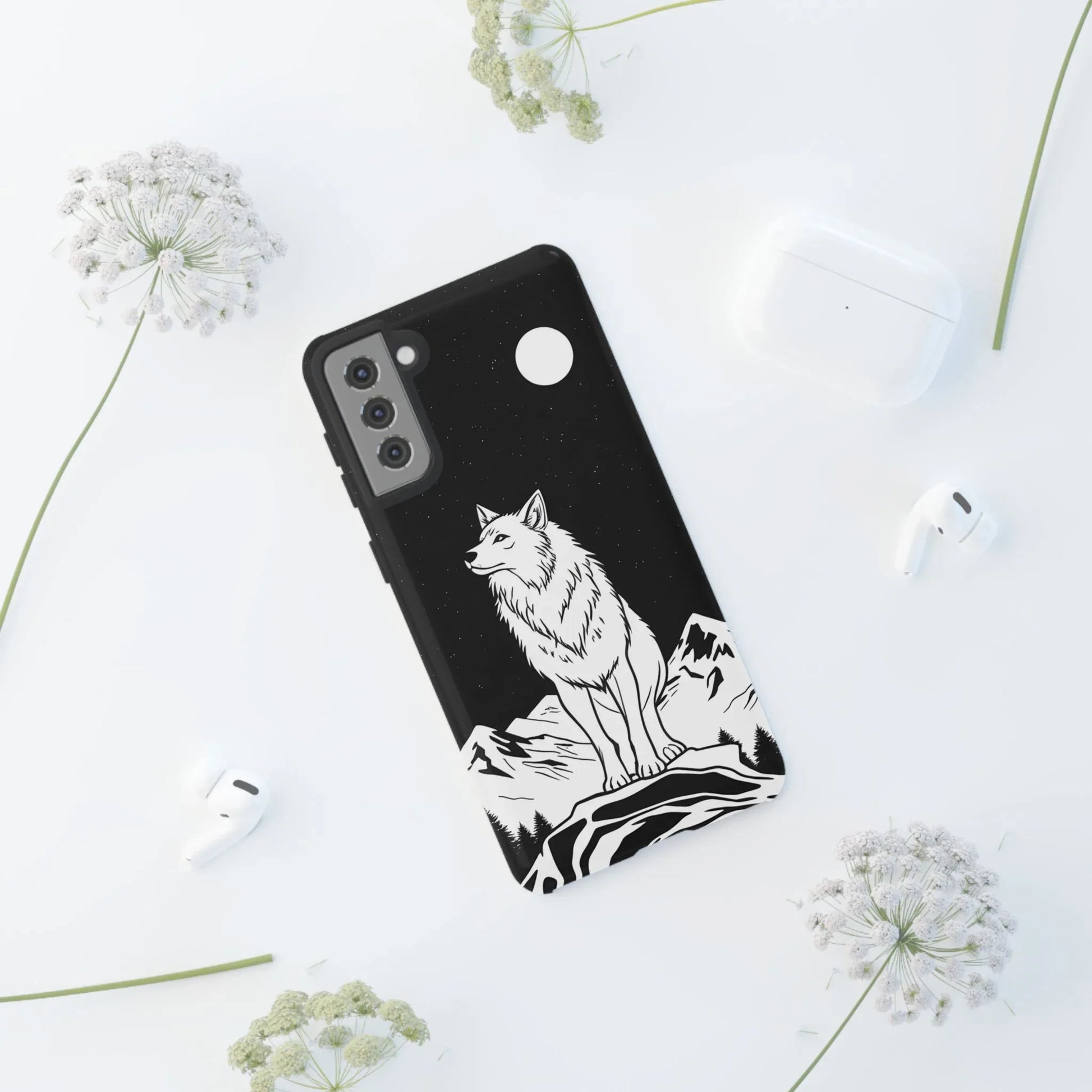 Majestic Wolf Phone Case for iPhone and Galaxy - KARARMDESIGN