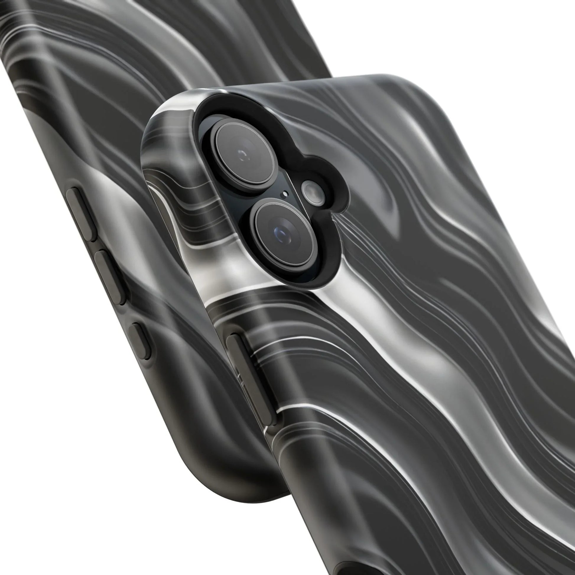 Wavy Illusion Marble Phone Case for iPhone 13-17 - KARARMDESIGN