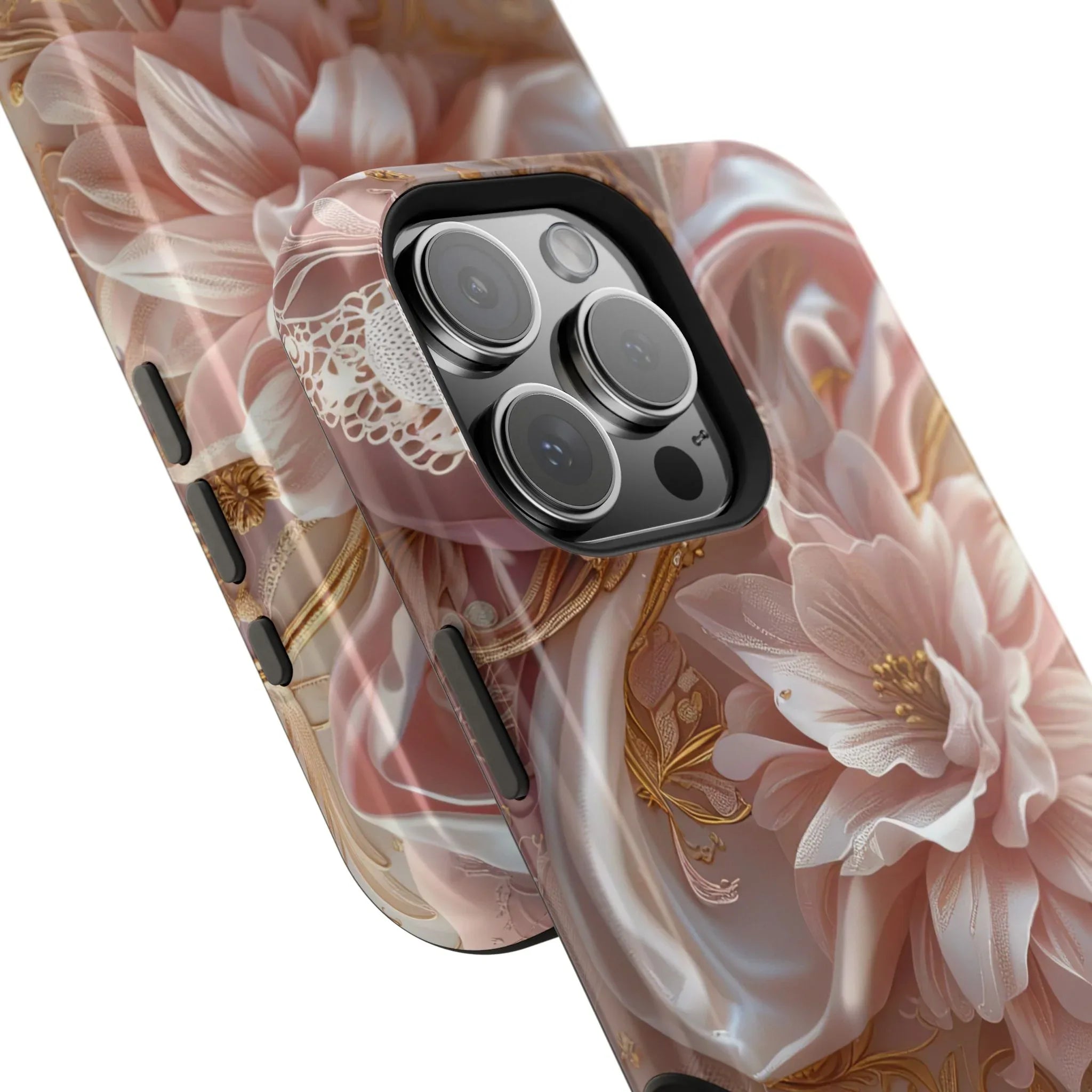 Elegant Floral Phone Case for iPhone 11-17 and Samsung Galaxy S21-S22 - KARARMDESIGN