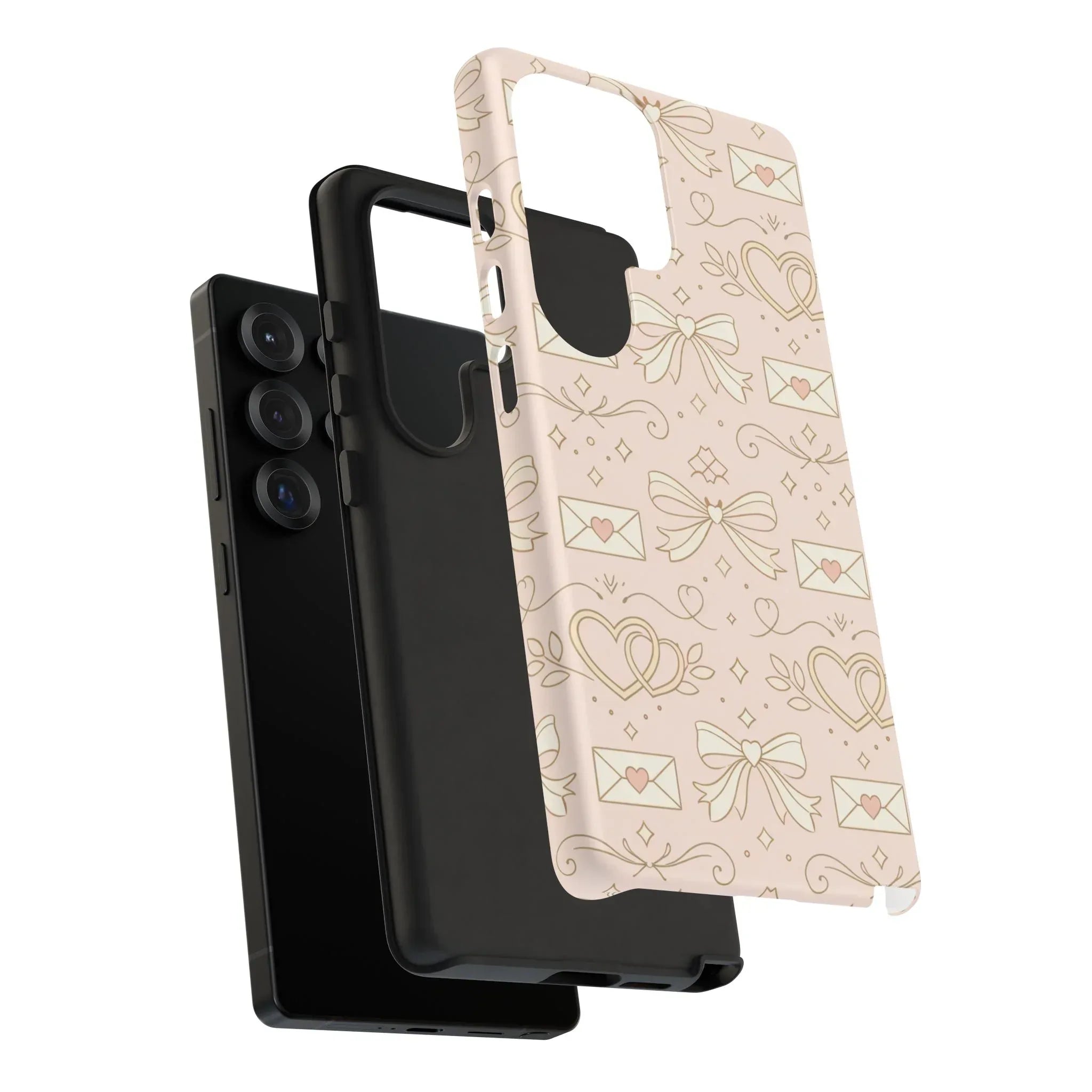 Sweet Romance Tough Phone Case for iPhone 11–17 & Galaxy S10–S25 - KARARMDESIGN