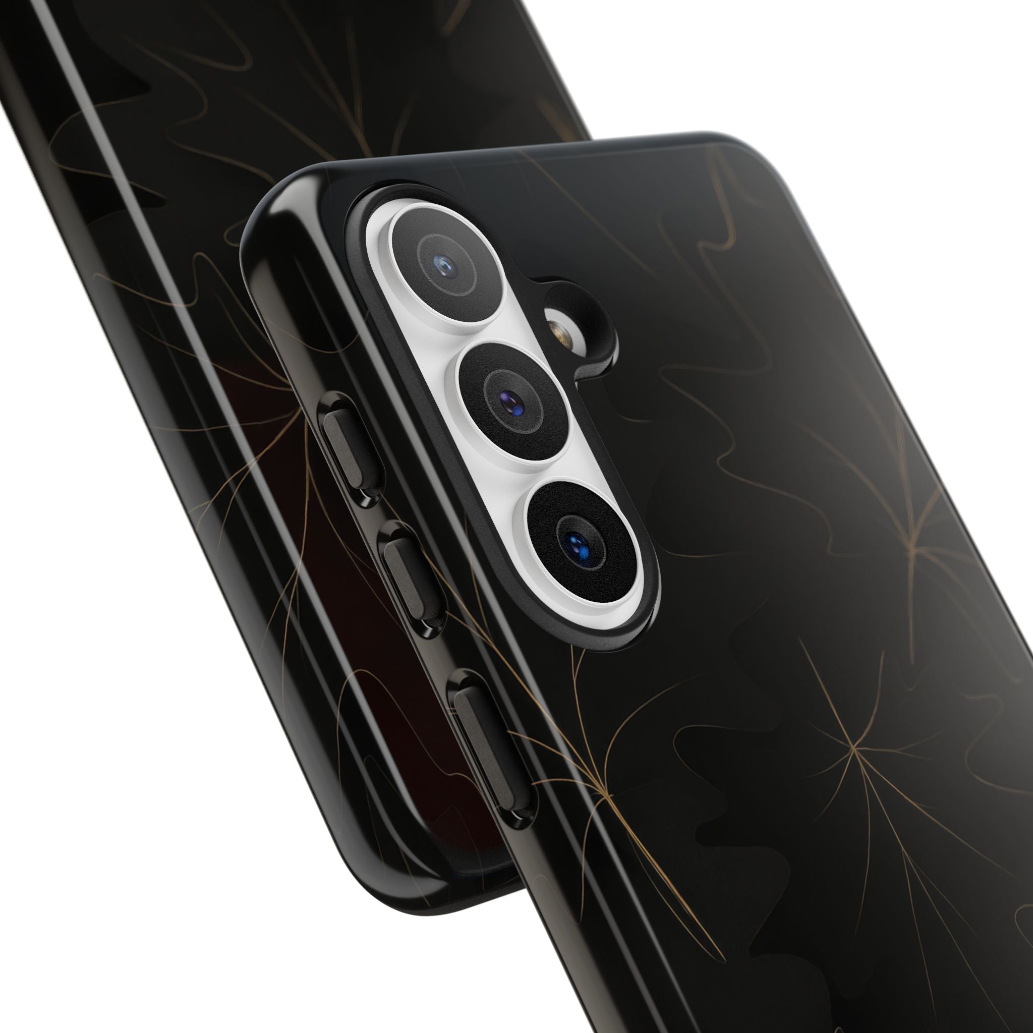Luxury Fall Leaf Phone Case – Samsung Galaxy S20–S26 & Google Pixel 6-9