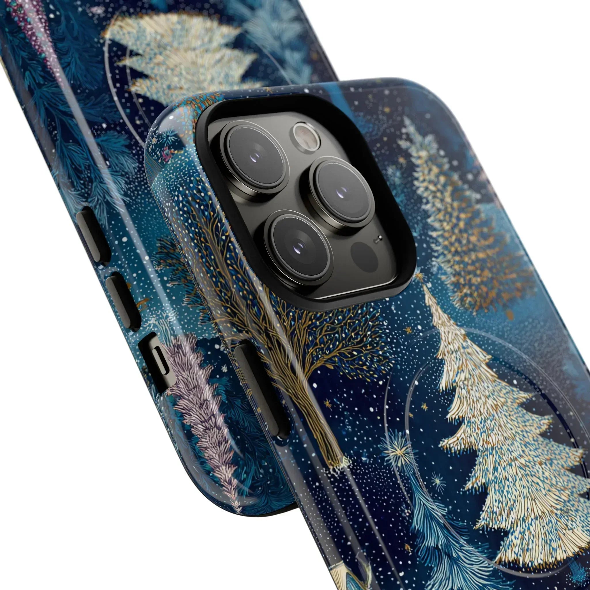 Midnight Sparkle Forest Phone Case for iPhone 13-17 - KARARMDESIGN