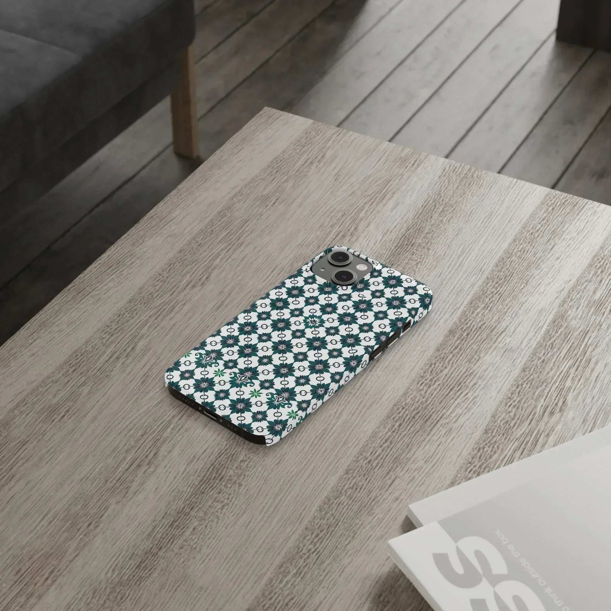 Elegant Geometric Pattern Phone Case for iPhone 11-17 - KARARMDESIGN
