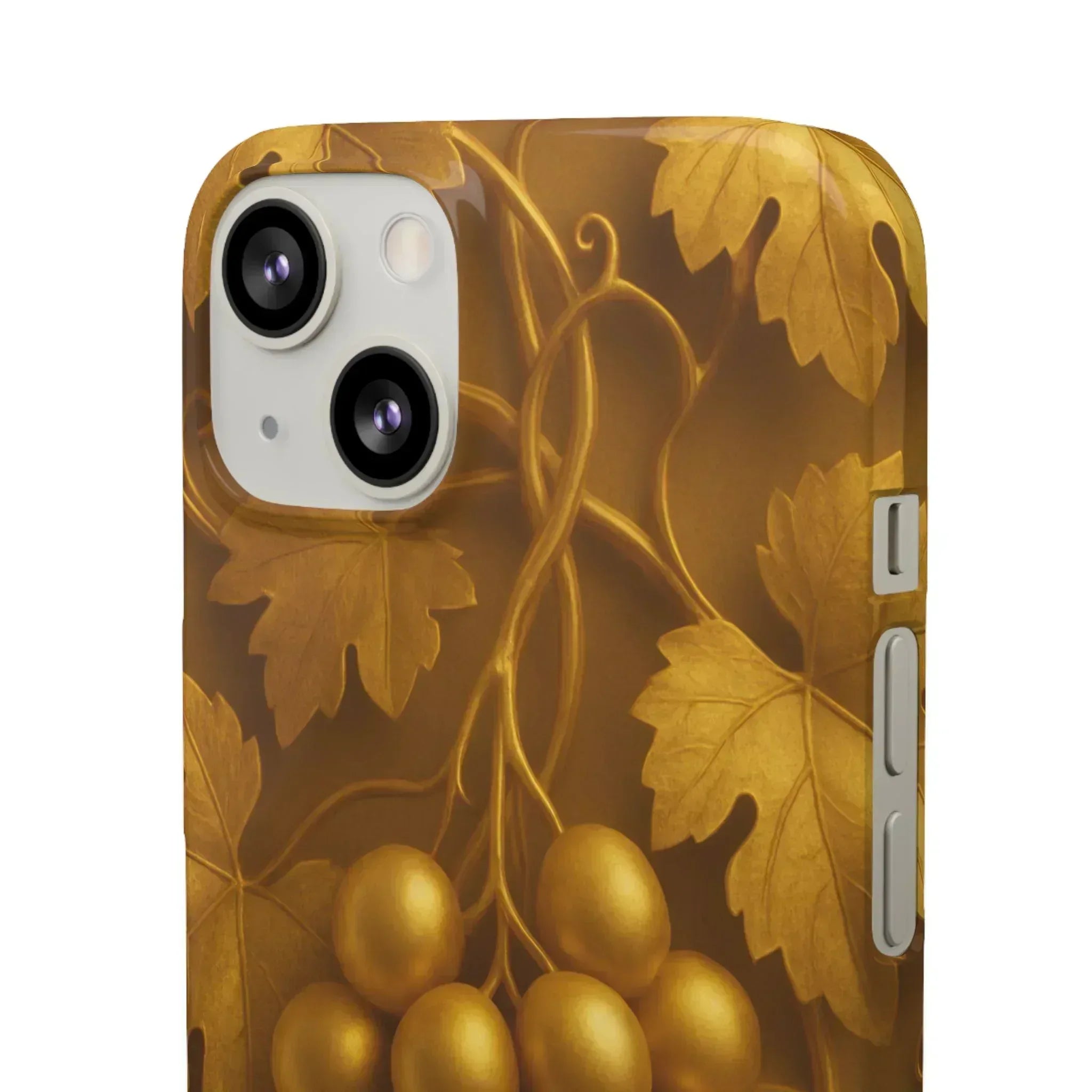 Golden Grapes Phone Case for iPhone 8–16 - KARARMDESIGN
