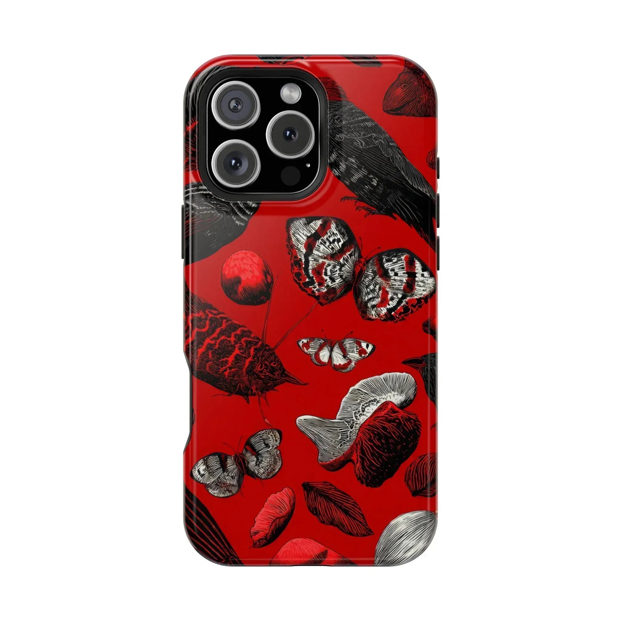 Crimson Wilderness Phone Case for iPhone 11-17 - KARARMDESIGN