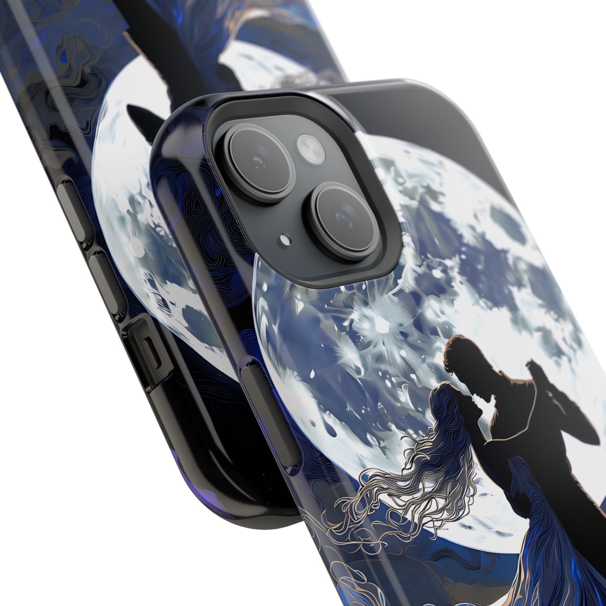 Romantic Moonlight Dance Magnetic Phone Case – iPhone 15–17 & Samsung Galaxy S26