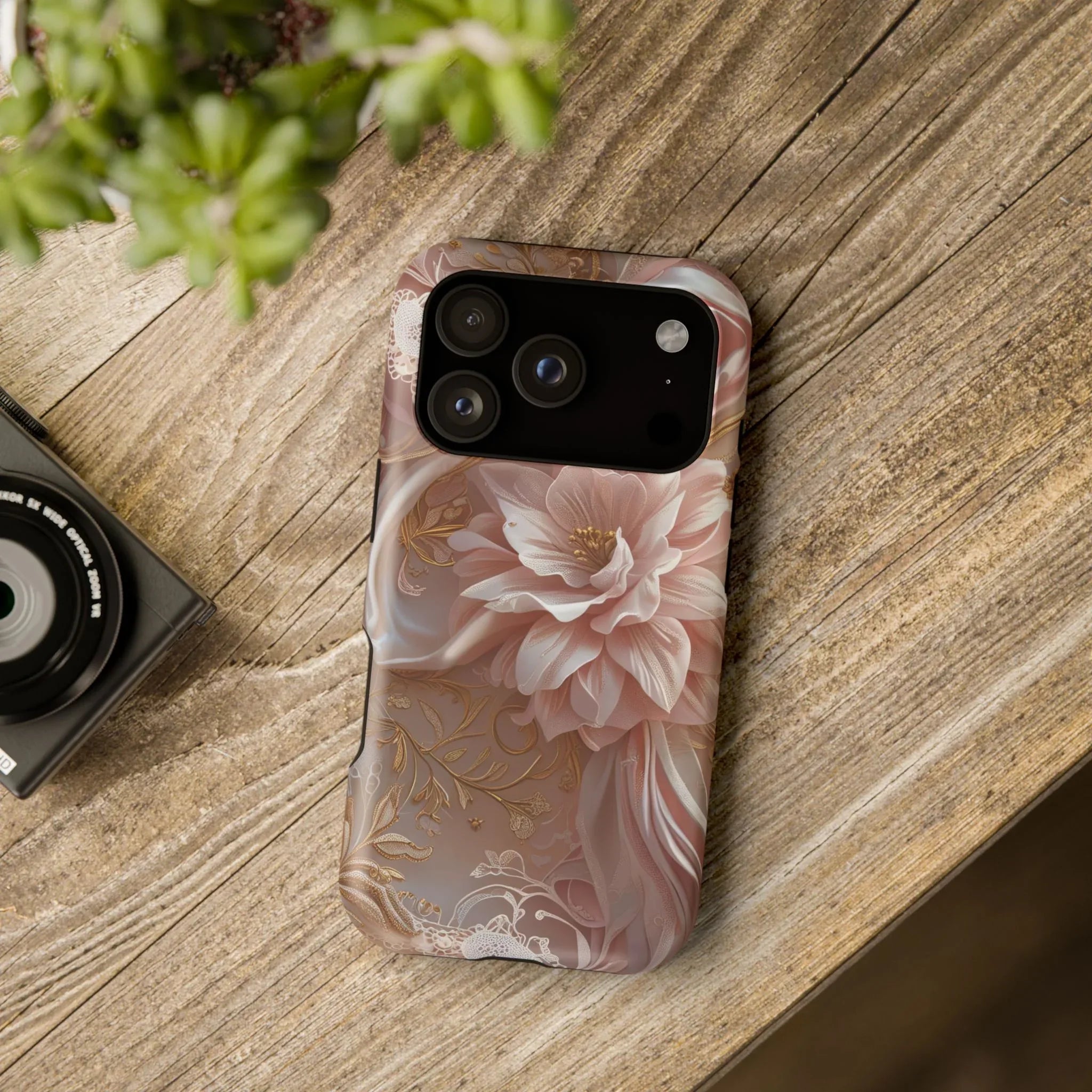 Elegant Floral Phone Case for iPhone 11-17 and Samsung Galaxy S21-S22 - KARARMDESIGN
