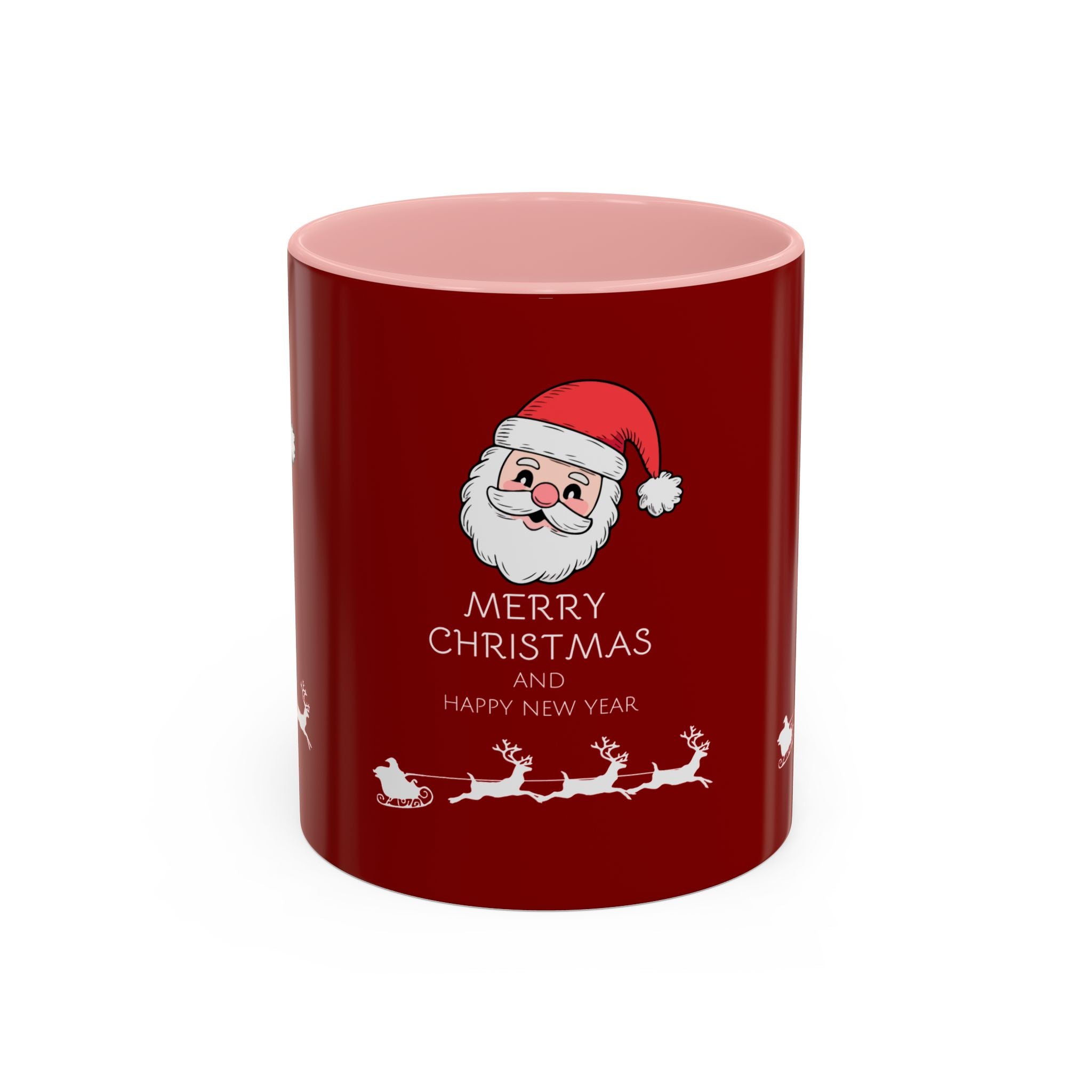 Season’s Smile – Christmas and New Year Accent Coffee Mug (11, 15oz)