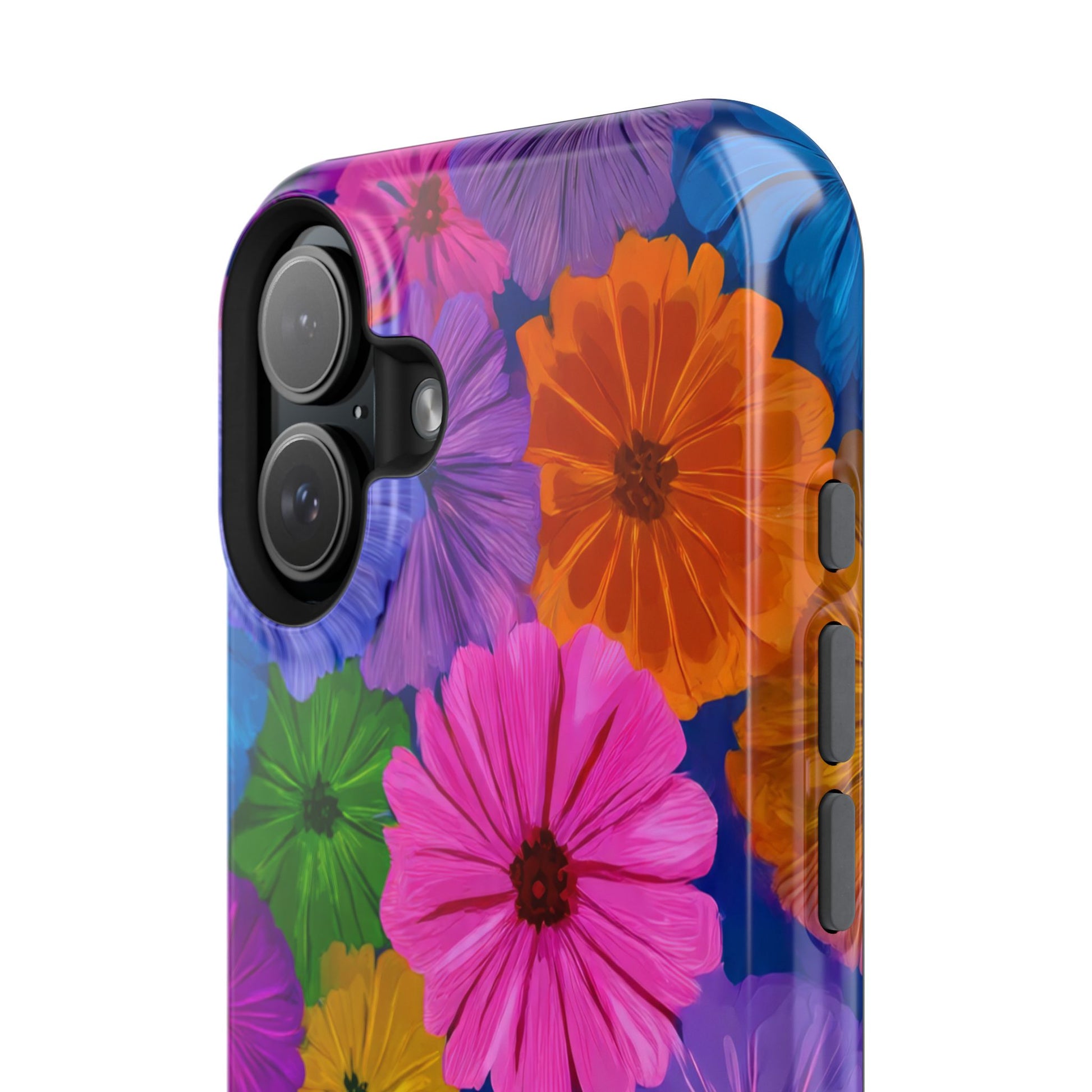 Bloom Pattern Phone Case for iPhone 11-17 and Galaxy S21-S22 Models - KARARMDESIGN