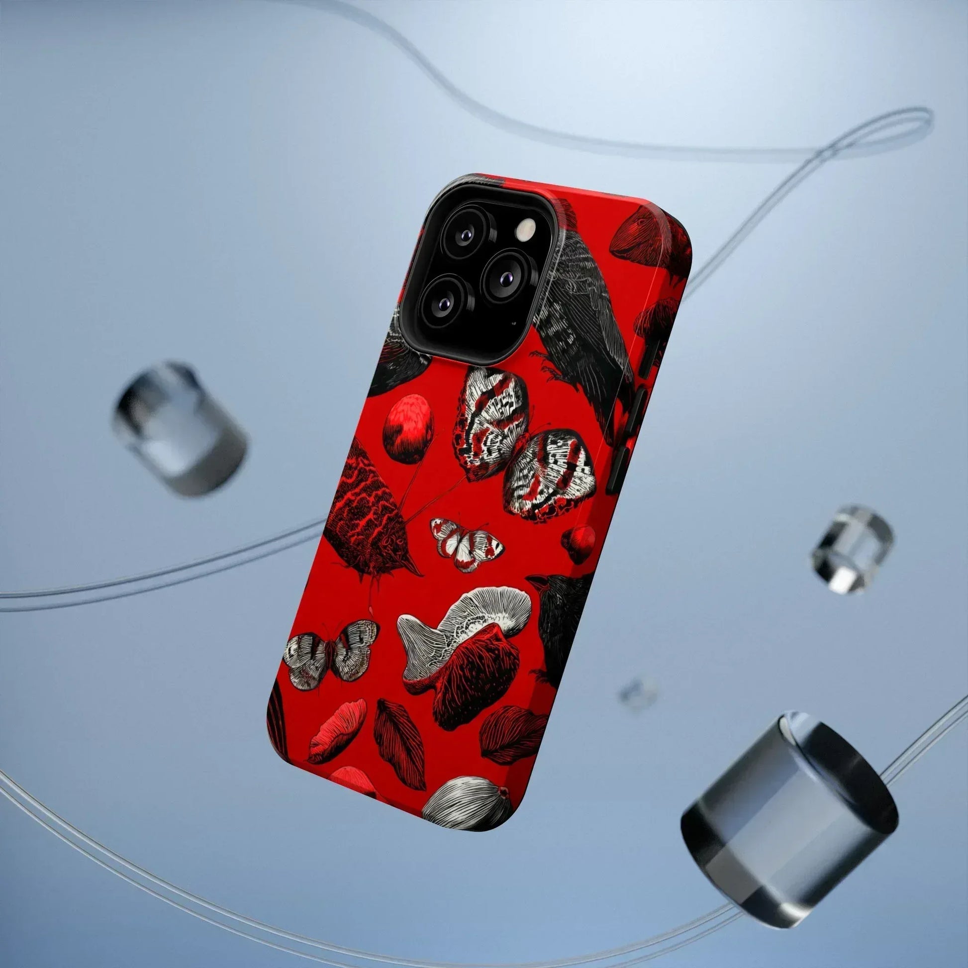 Crimson Wilderness Phone Case for iPhone 11-17 - KARARMDESIGN