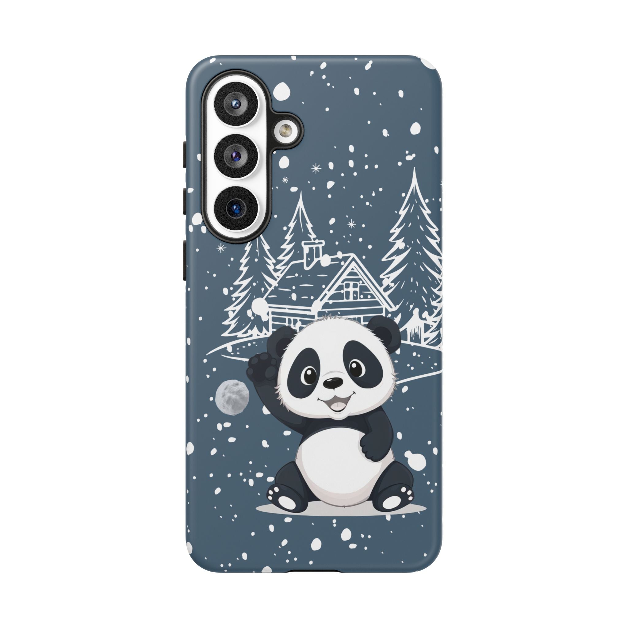Cute Panda Phone Case for Samsung Galaxy S20–S26 & Google Pixel 6–9