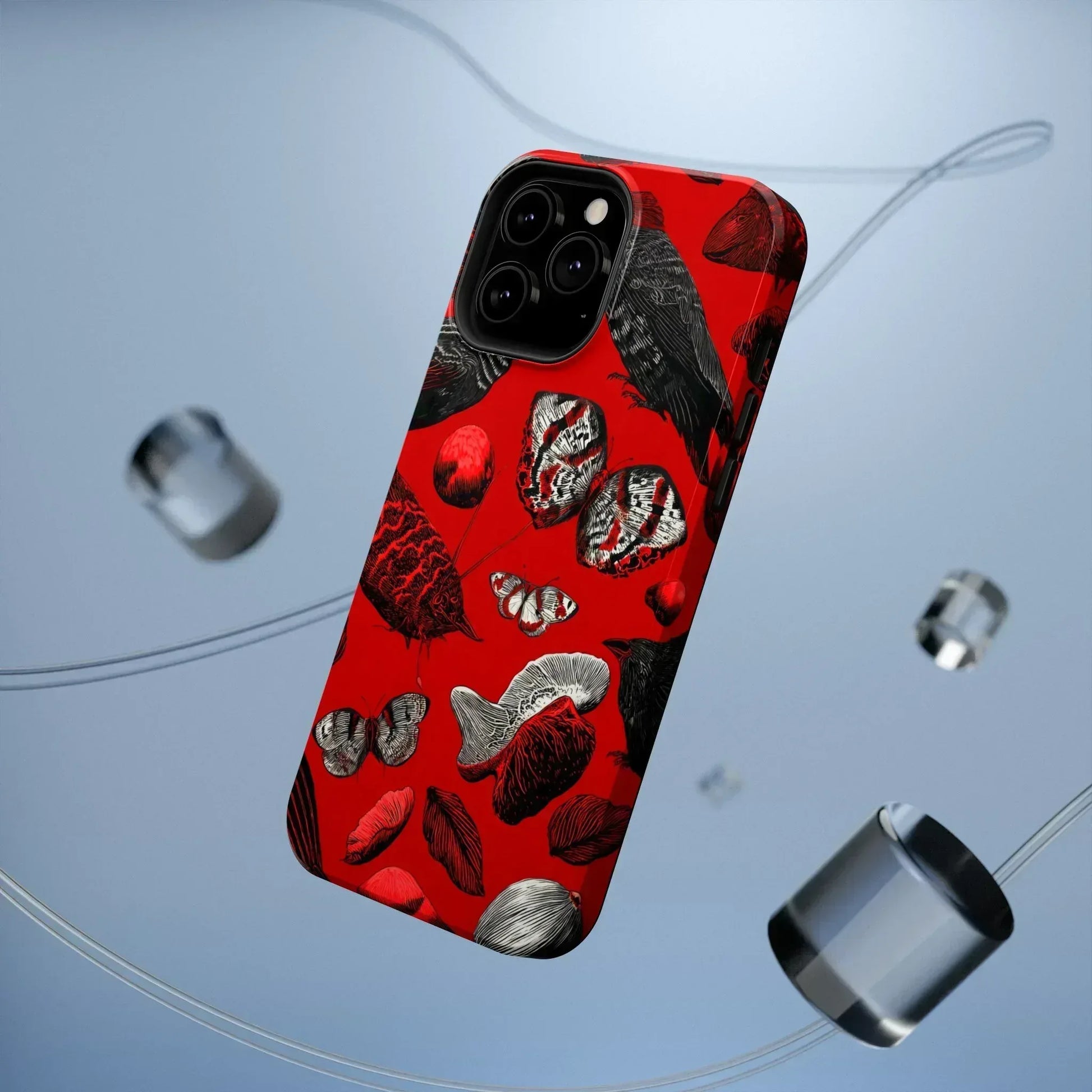 Crimson Wilderness Phone Case for iPhone 11-17 - KARARMDESIGN