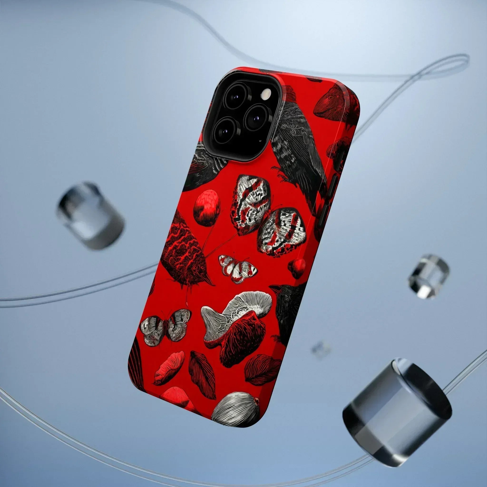 Crimson Wilderness Phone Case for iPhone 11-17 - KARARMDESIGN