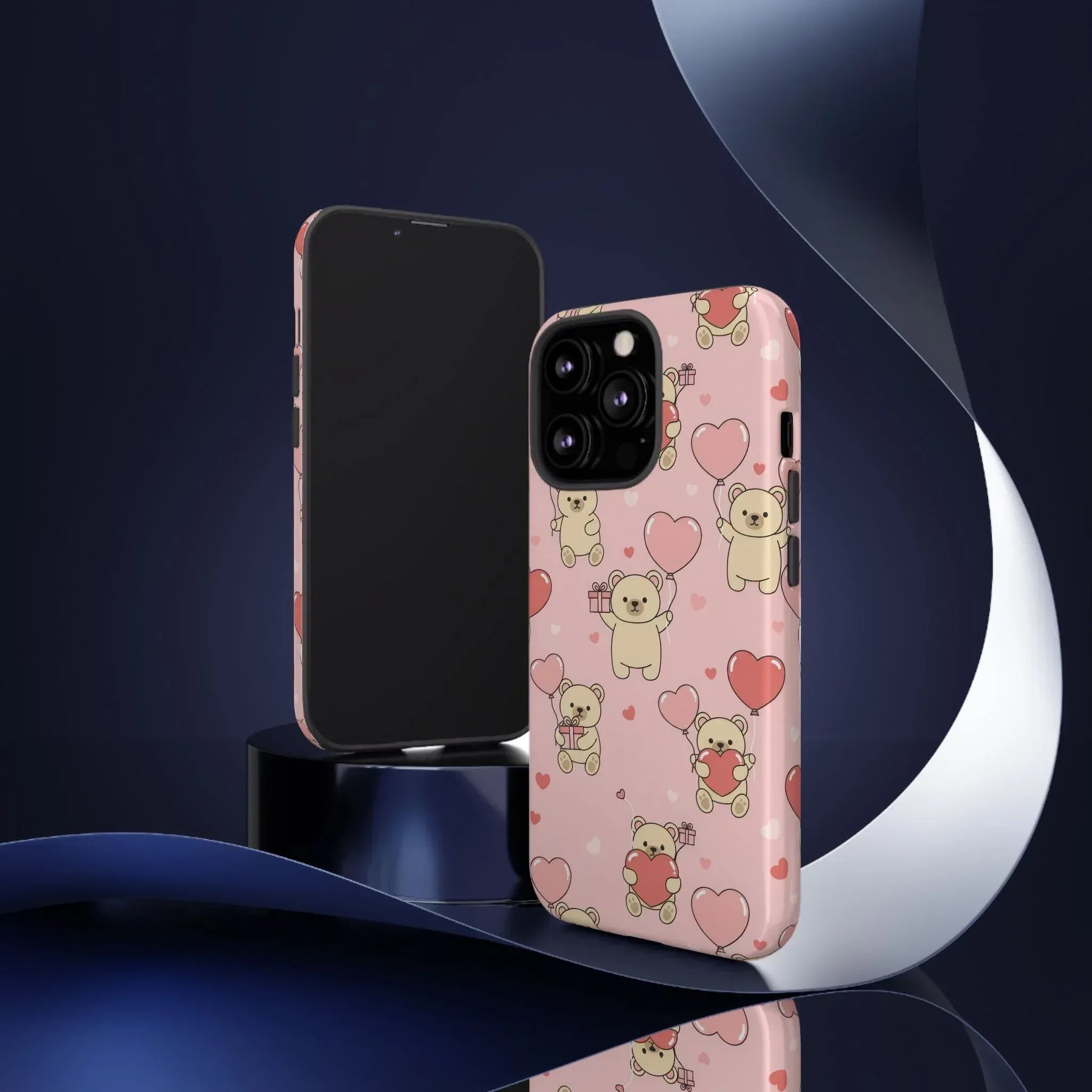 Teddy's Valentine Parade Phone Case for iPhone 11-17 and Galaxy S21-S25 - KARARMDESIGN