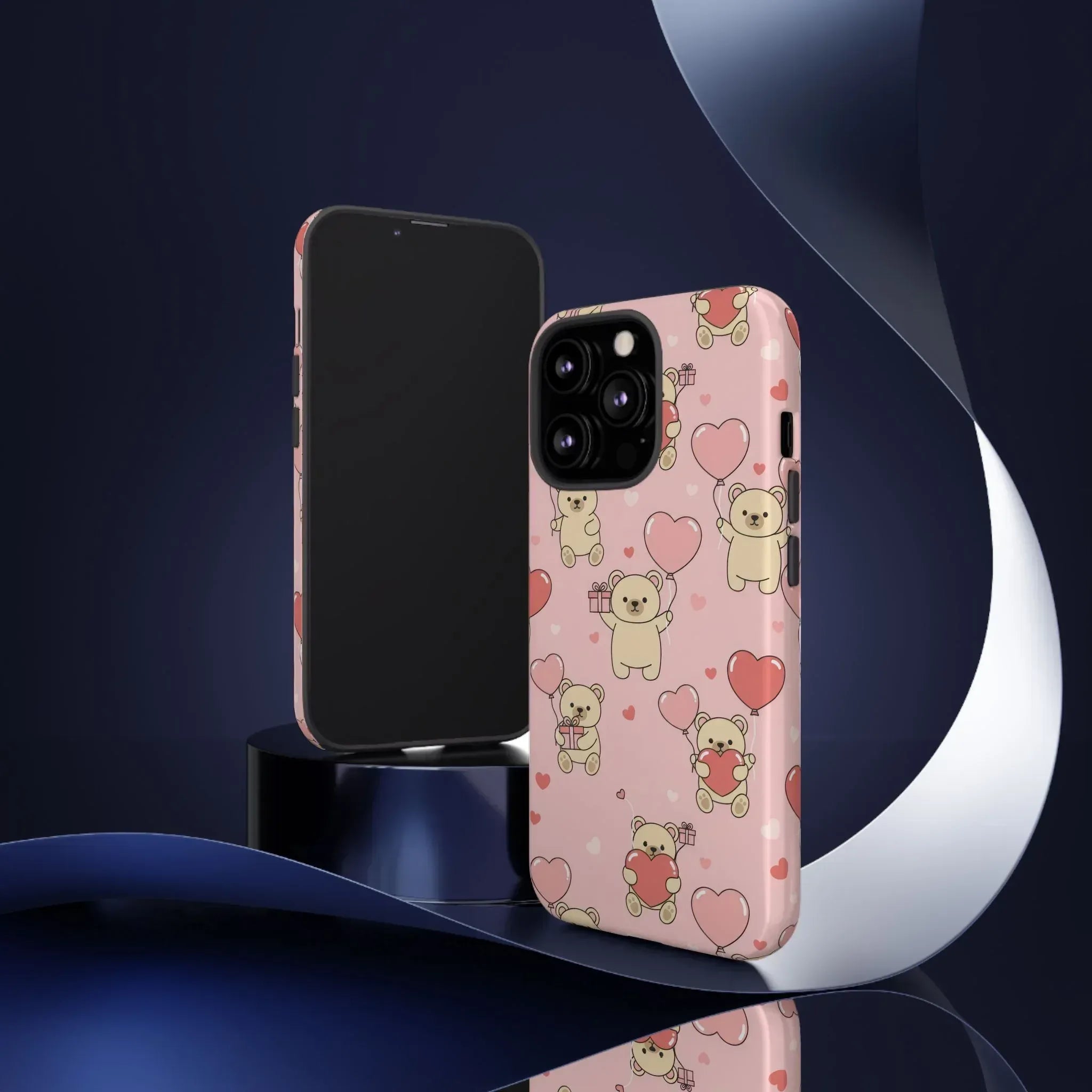 Teddy's Valentine Parade Phone Case for iPhone 11-17 and Galaxy S21-S25 - KARARMDESIGN