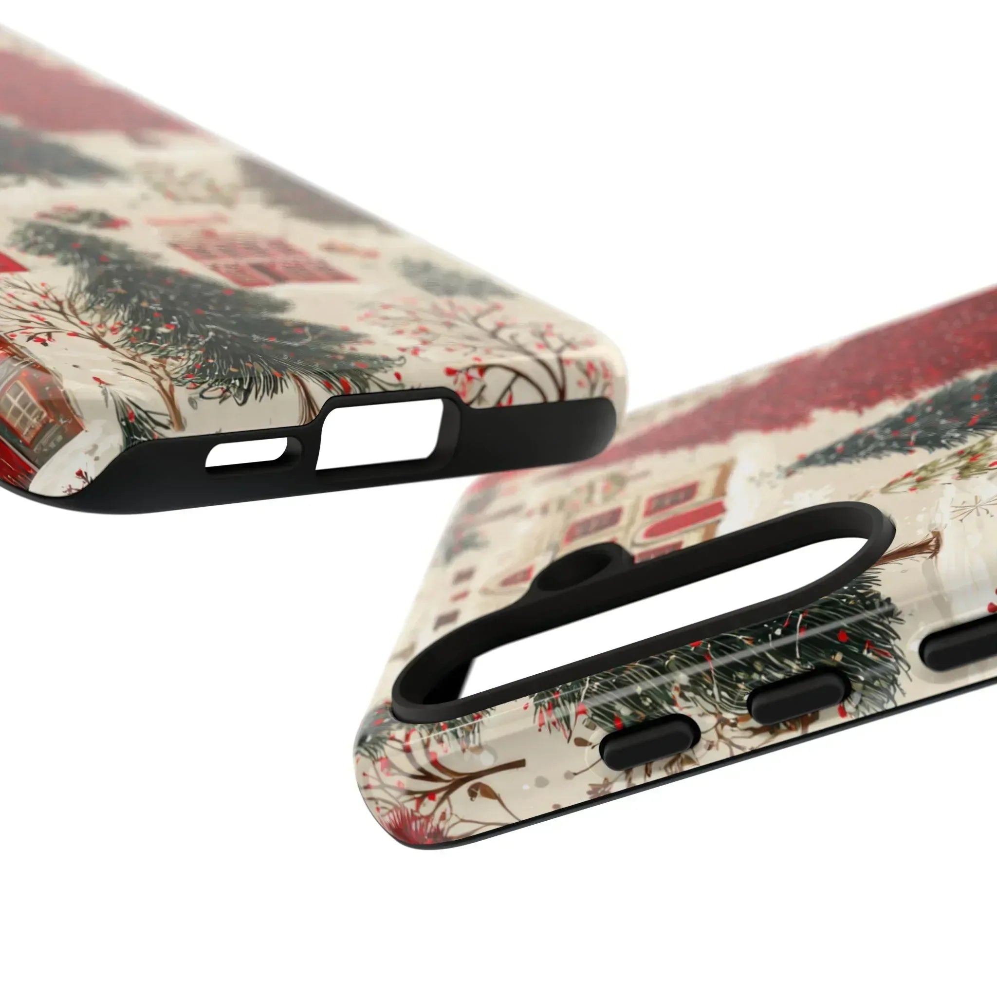 Cozy Winter Village Phone Case for iPhone 11-17 and Galaxy S10-S25 - KARARMDESIGN