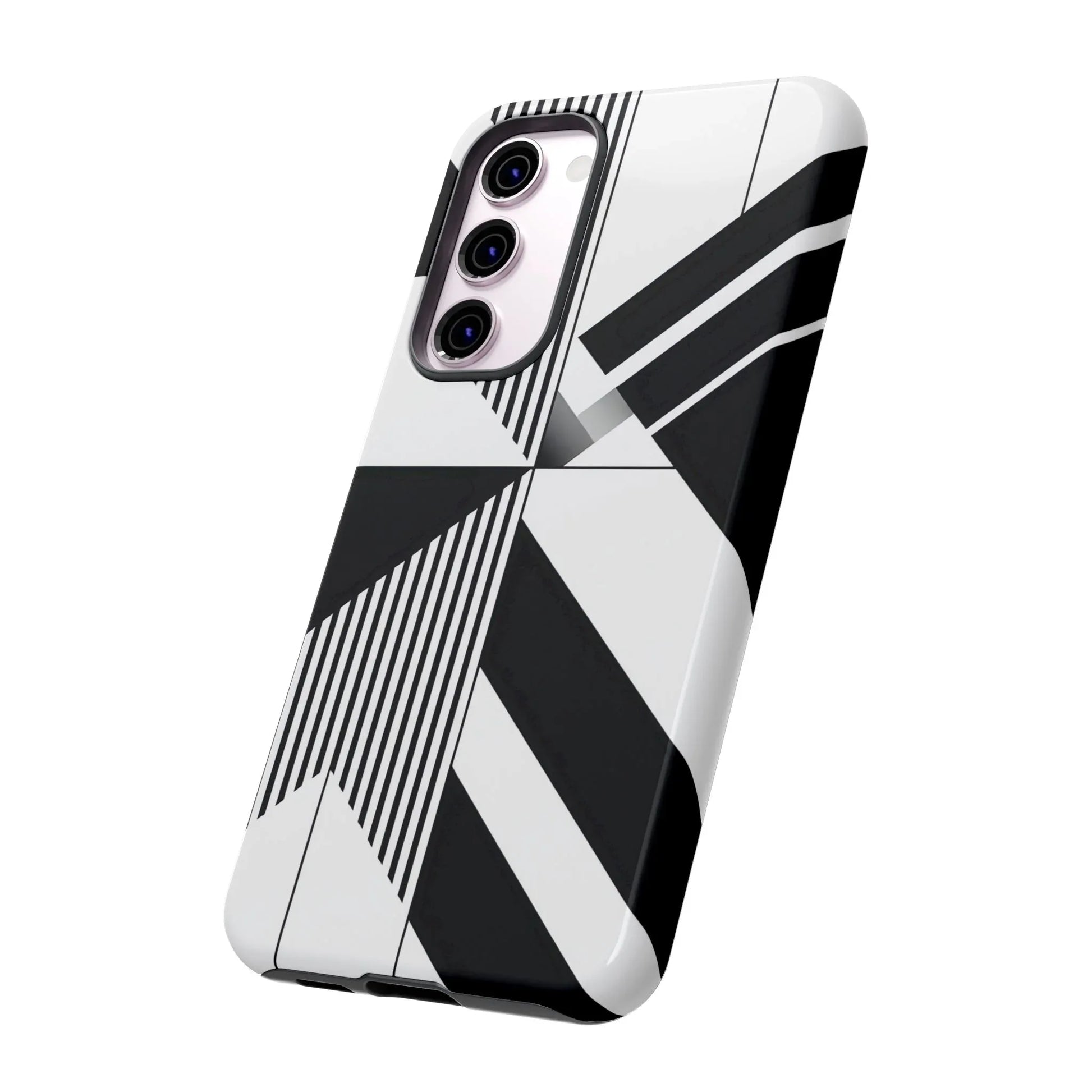 Monochrome Tough Phone Case for iPhone 11-16 and Galaxy S20–S25 - KARARMDESIGN