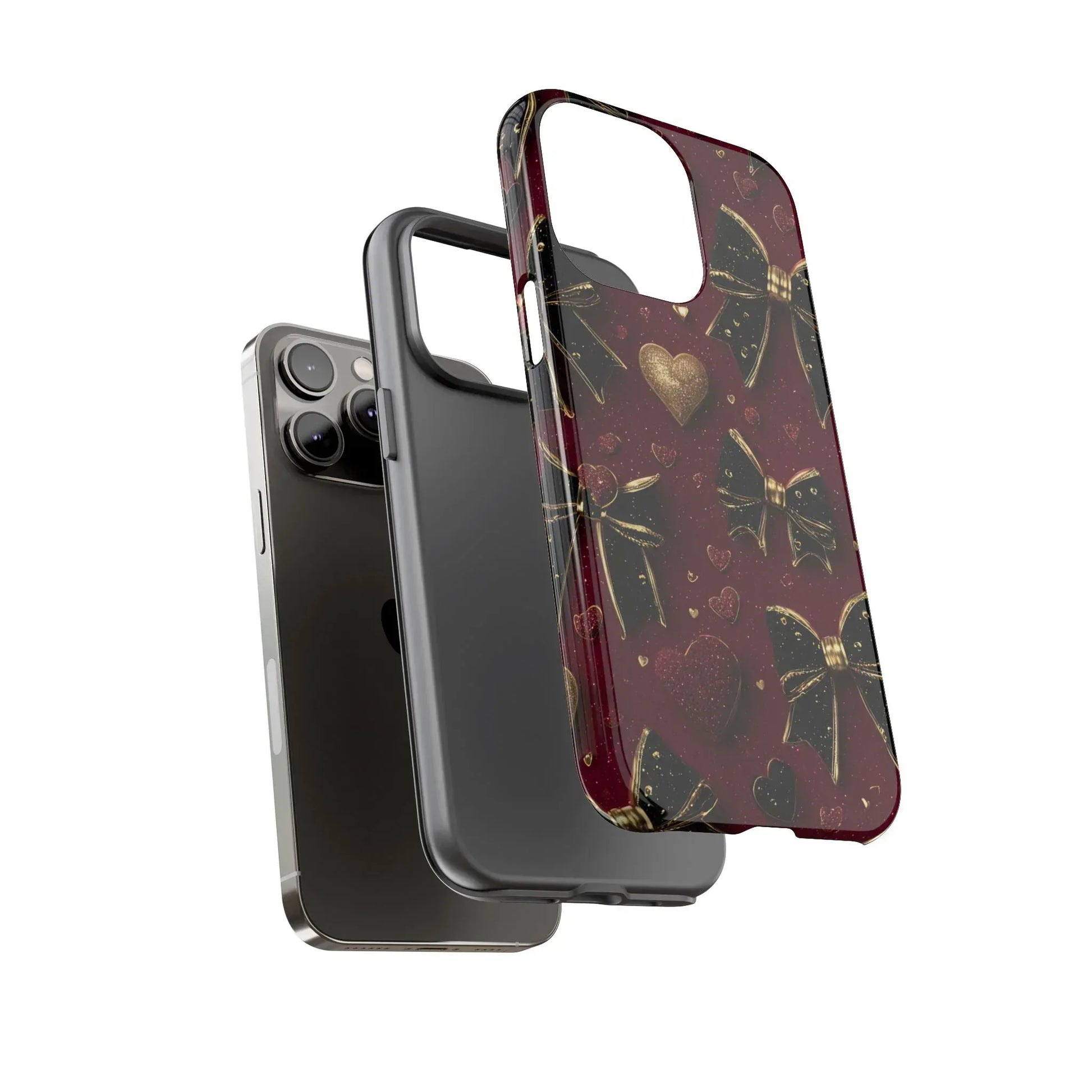 Velvet Valentine Charm Phone Case for iPhone 11-17 and Galaxy S10-S25 - KARARMDESIGN