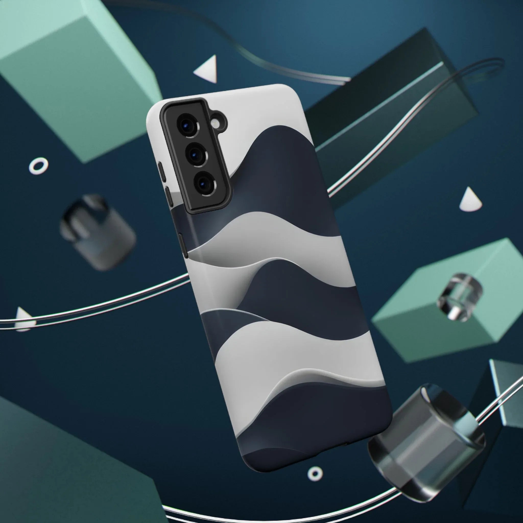 Ocean Flow Phone Case for iPhone 11-17 and Galaxy S21-S22 - KARARMDESIGN