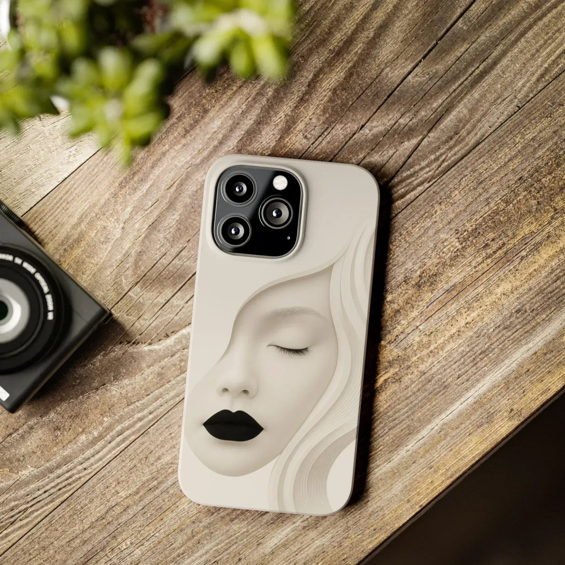Minimalist Face Phone Case for iPhone 11-17 - KARARMDESIGN