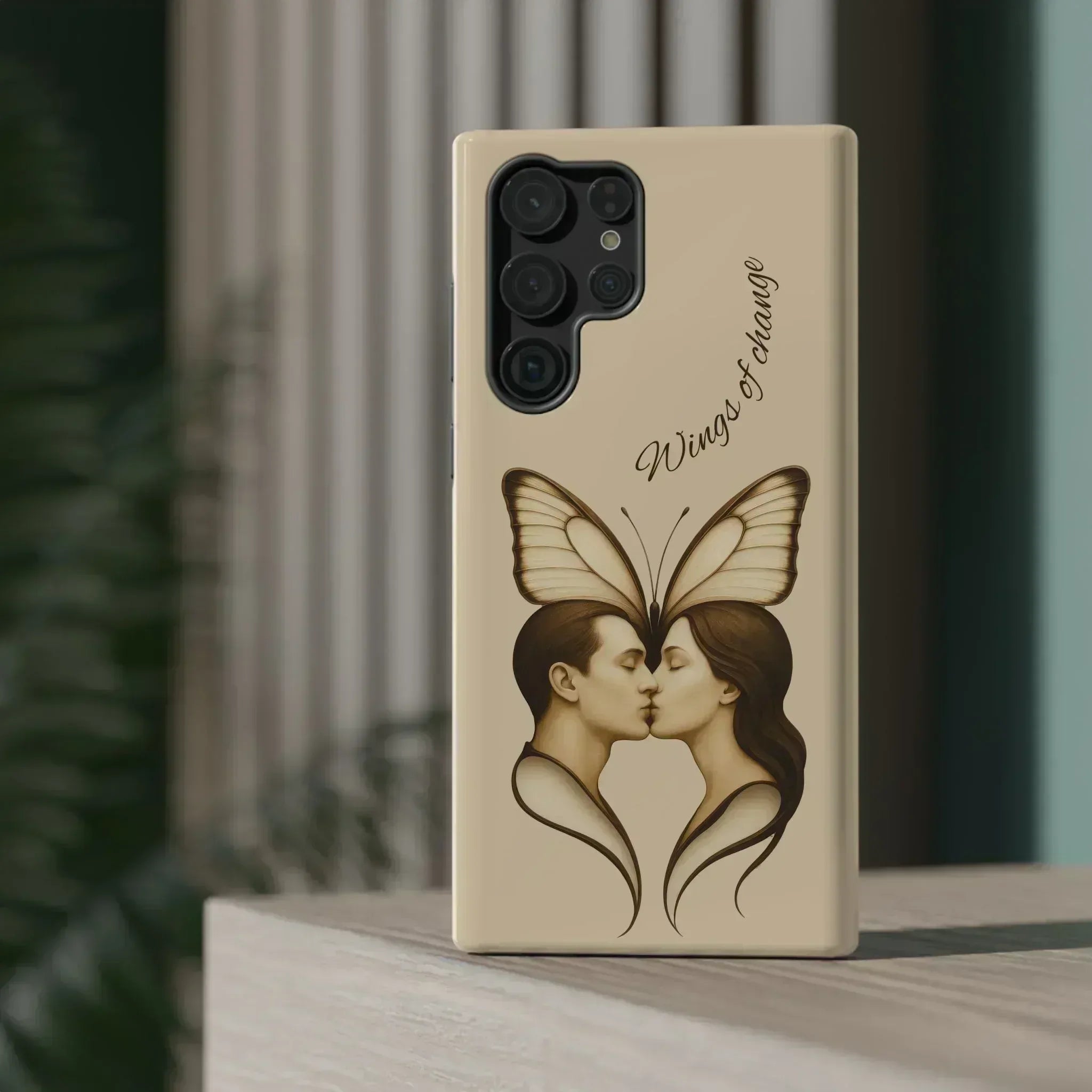 Romantic Butterfly Couple Phone Case for iPhone 12-16 and Galaxy S21-S22 - KARARMDESIGN
