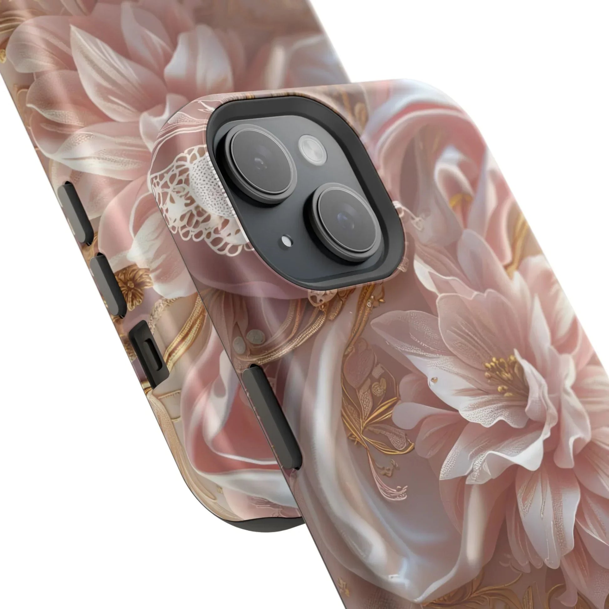 Elegant Floral Impact-Resistant Phone Case for iPhone 12-16 and Samsung Galaxy S21-S22 Models - KarArmDesign