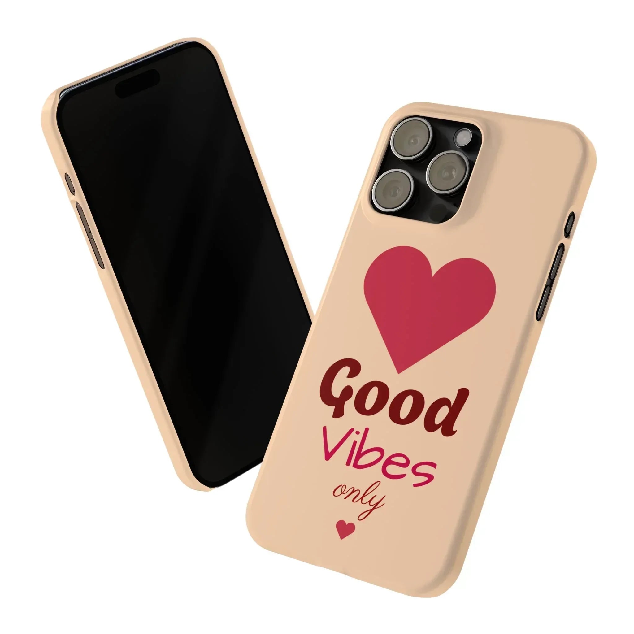 Good Vibes Only Slim Phone Case for iPhone 11-16 - KARARMDESIGN