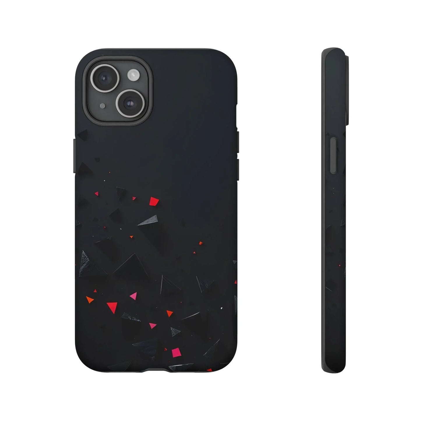 Black and Red Neon Phone Case for iPhone 8-16 and Pixel up to 9 Models - KarArmDesign