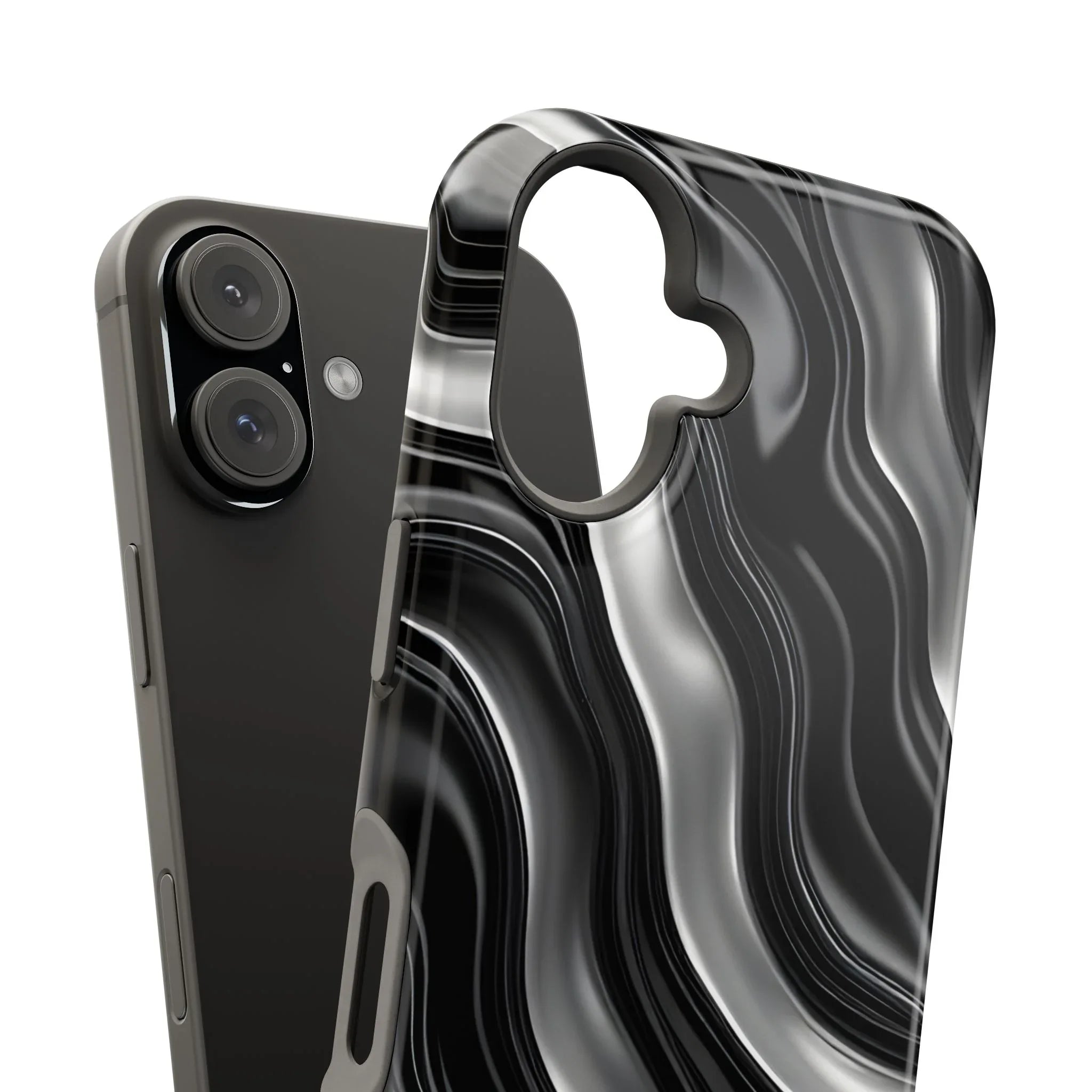 Wavy Illusion Marble Phone Case for iPhone 13-17 - KARARMDESIGN