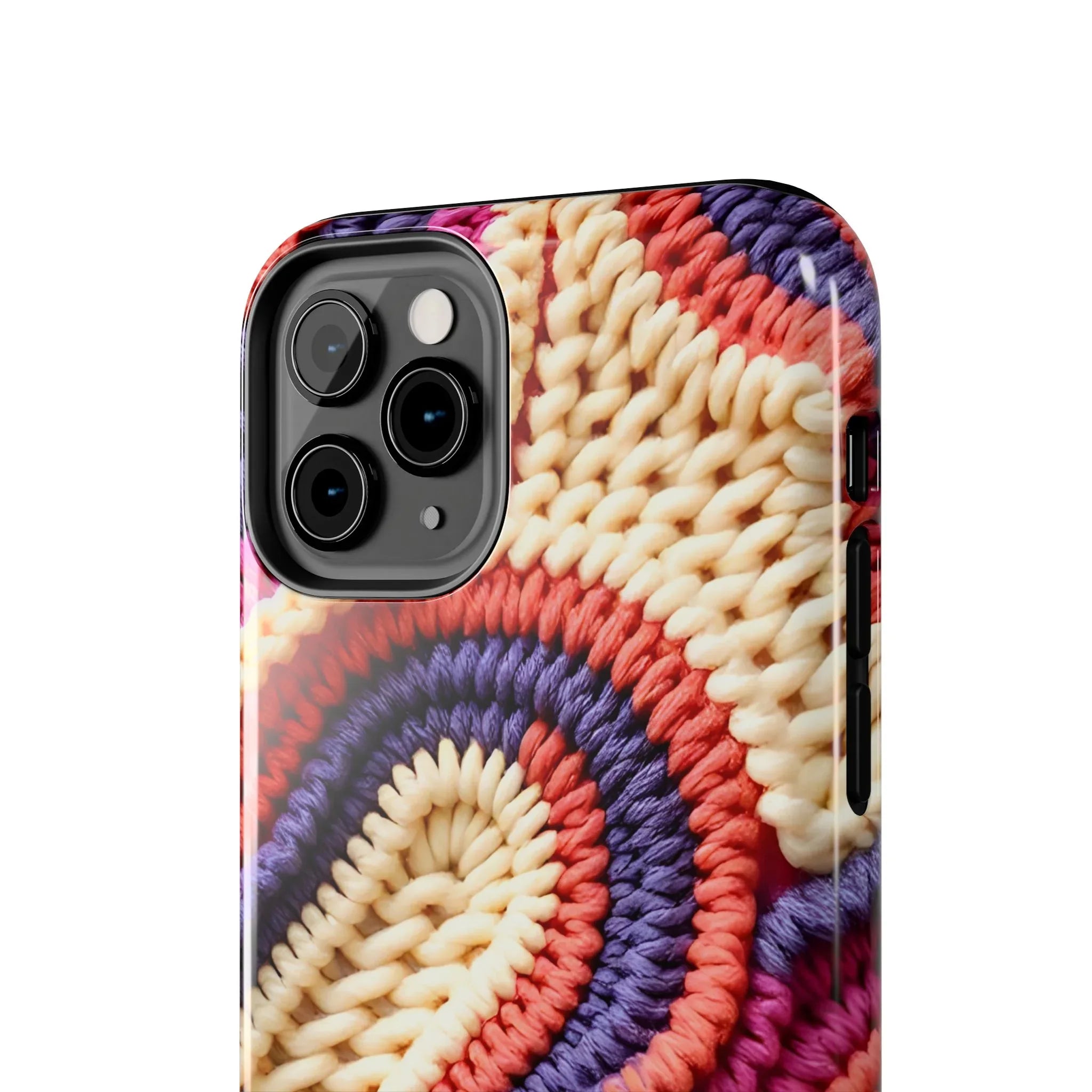 Handwoven Textile Art Phone Case for iPhone 11-17 and Galaxy S21-S25 - KARARMDESIGN