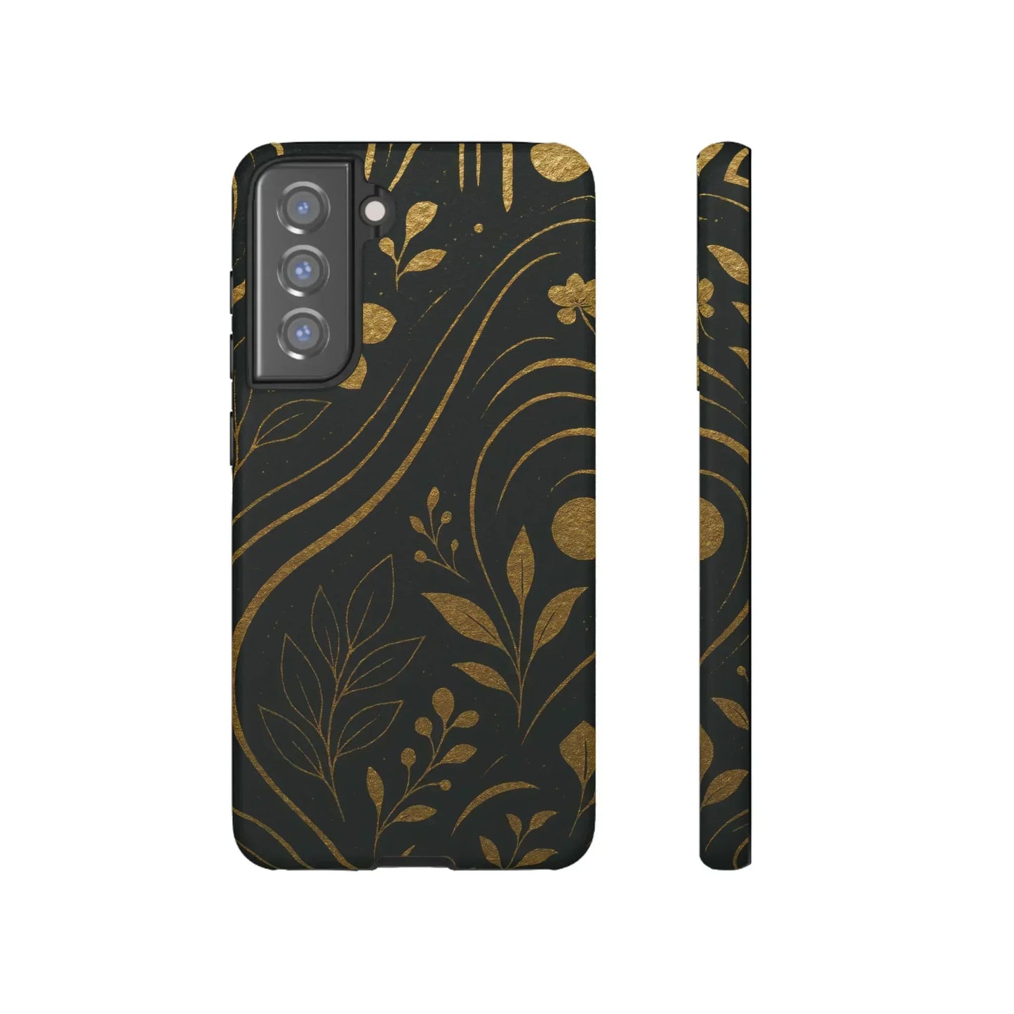 Foil Frenzy Abstract Gold Pattern Phone Case for Samsung Galaxy and Google Pixel - KarArmDesign