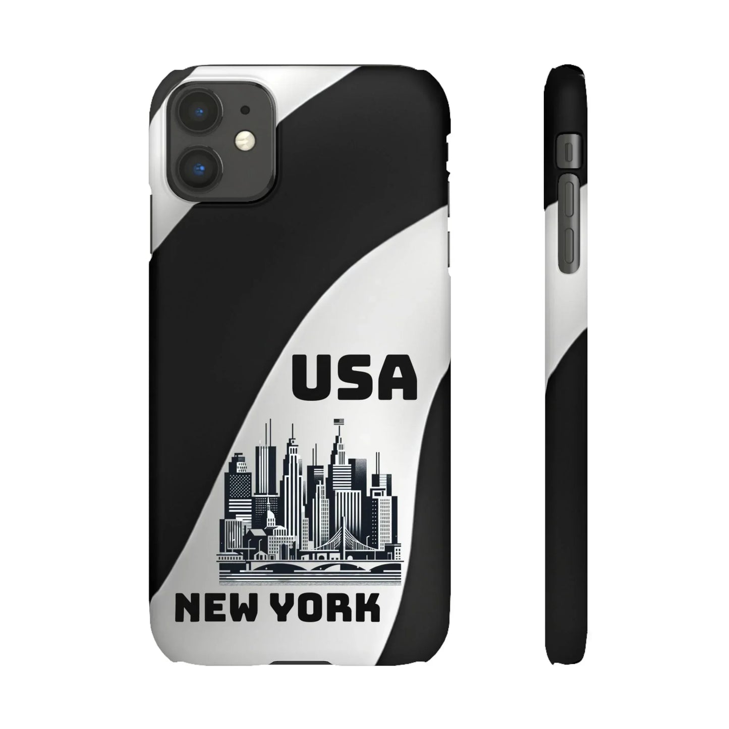 Monochrome New York City Skyline Phone Case for iPhone, Galaxy & Pixel - KarArmDesign