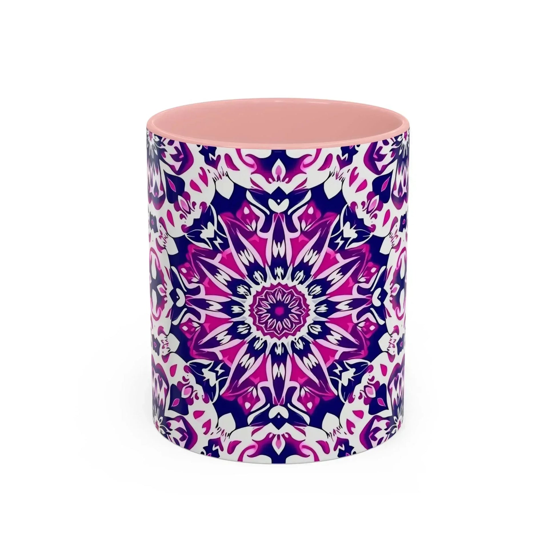 Vibrant Mandala Burst Ceramic Coffee Mug -11 & 15oz - KARARMDESIGN