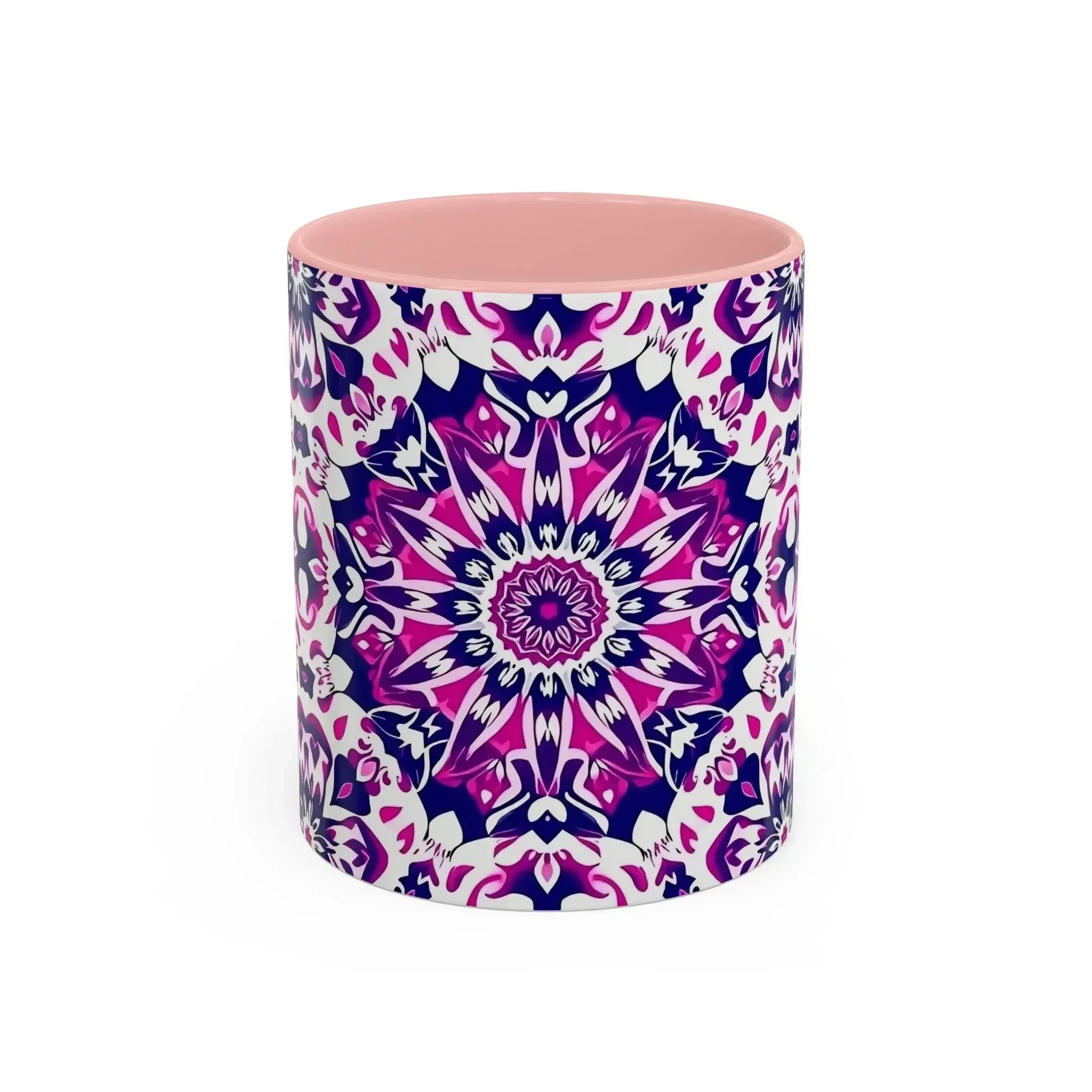 Vibrant Mandala Burst Ceramic Coffee Mug -11 & 15oz - KARARMDESIGN