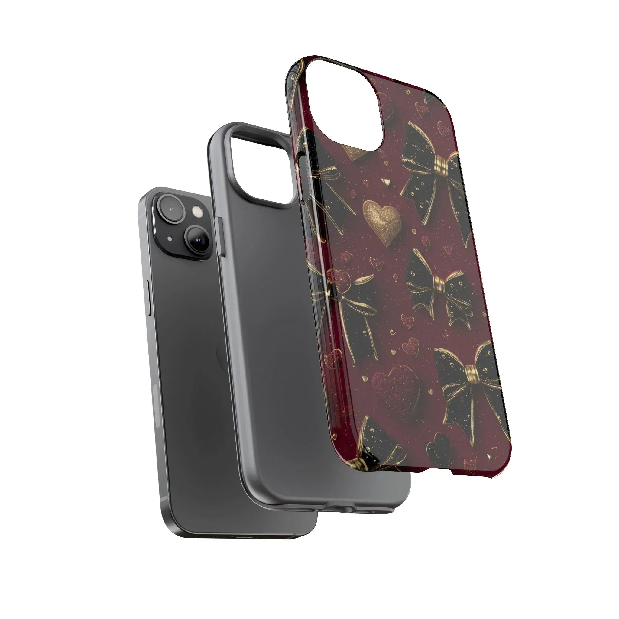 Velvet Valentine Charm Phone Case for iPhone 11-17 and Galaxy S10-S25 - KARARMDESIGN