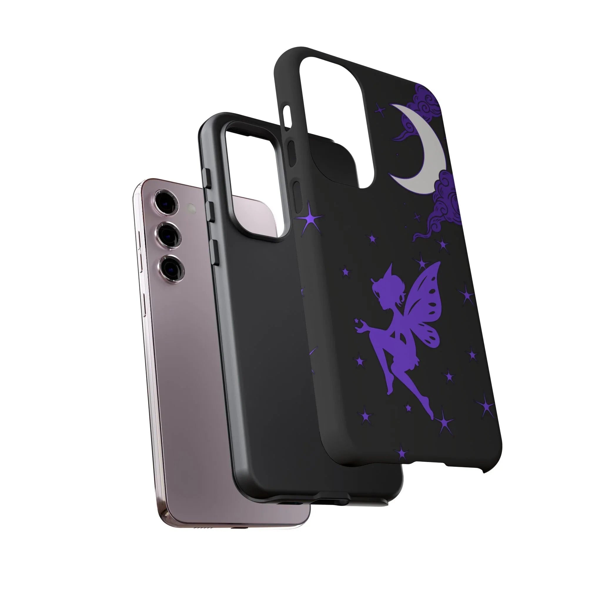 Moonlit Fairy Phone Case for iPhone 8-16 and Galaxy S10-S23 - KARARMDESIGN