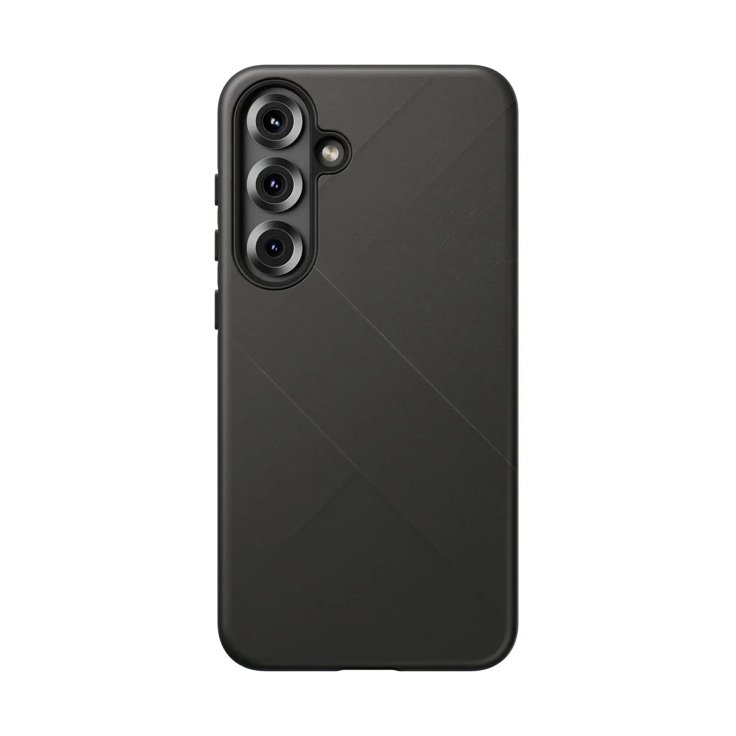 Matte Black Diagonal Line Phone Case for iPhone 8-16 and Galaxy S10-S25 Models - KarArmDesign