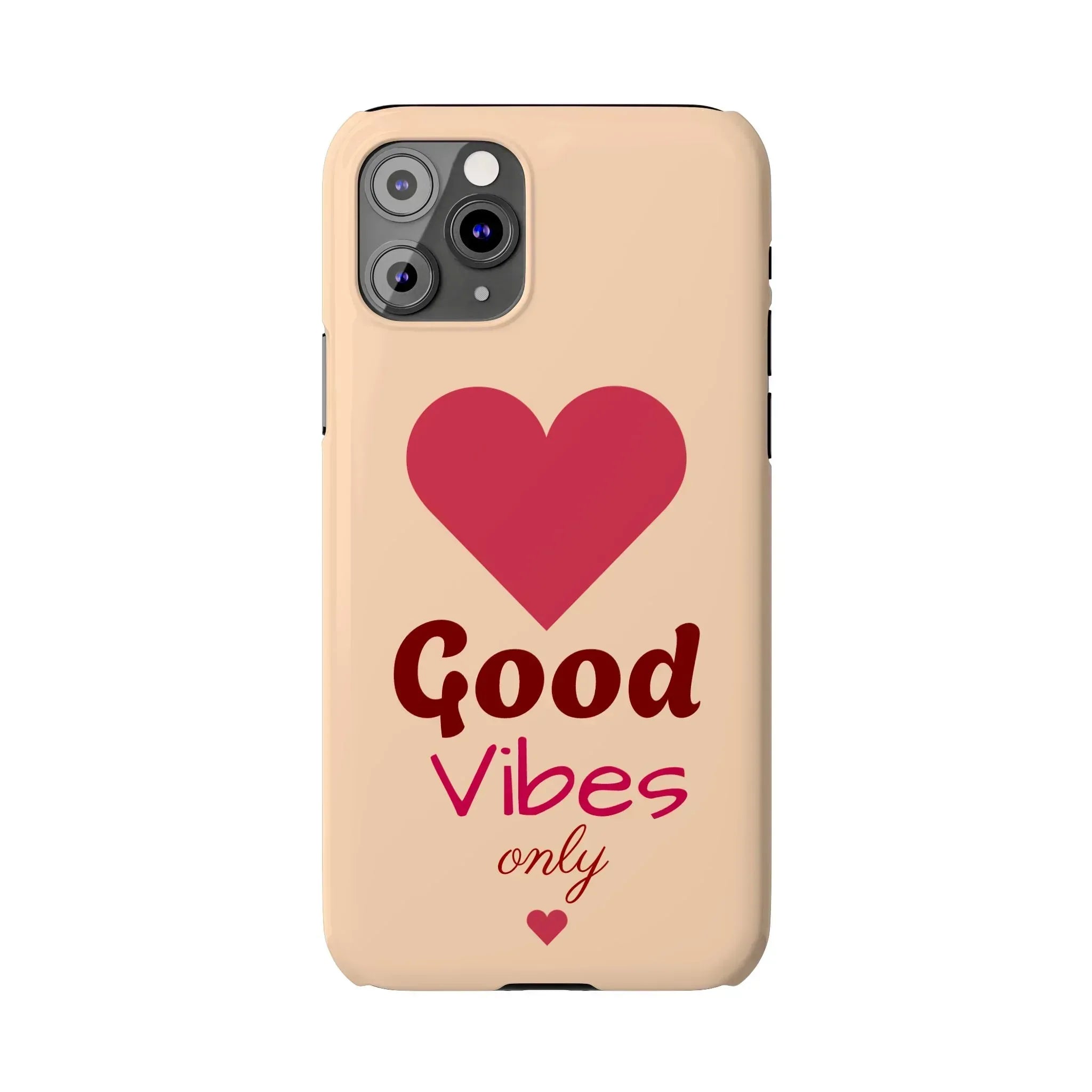 Good Vibes Only Slim Phone Case for iPhone 11-16 - KARARMDESIGN